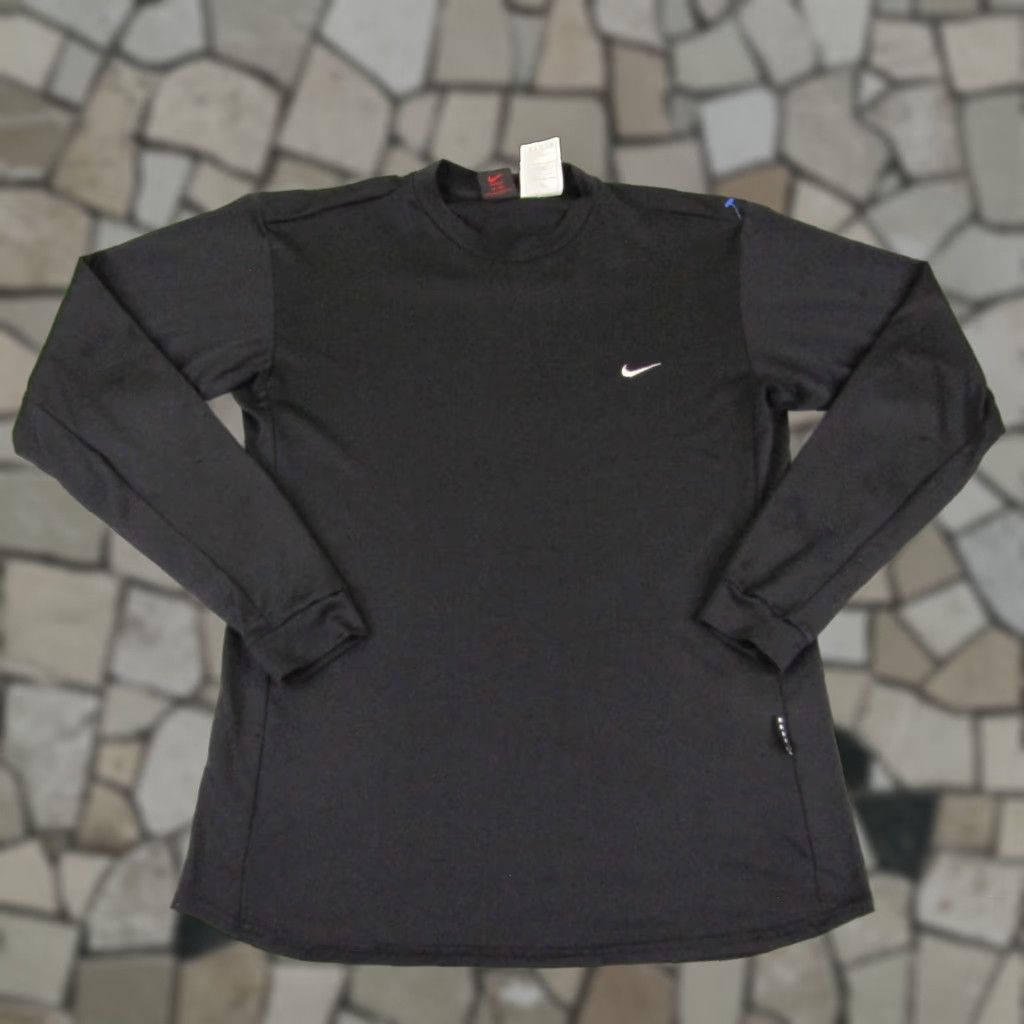 Nike VINTAGE Nike Shirt Mens Medium Black Red Swoosh Alpha Project Athletic Gym Y2K Logo Breathable Moisture Wicking Shirt Mens Size US M / EU 48-50 / 2 - 1 Thumbnail