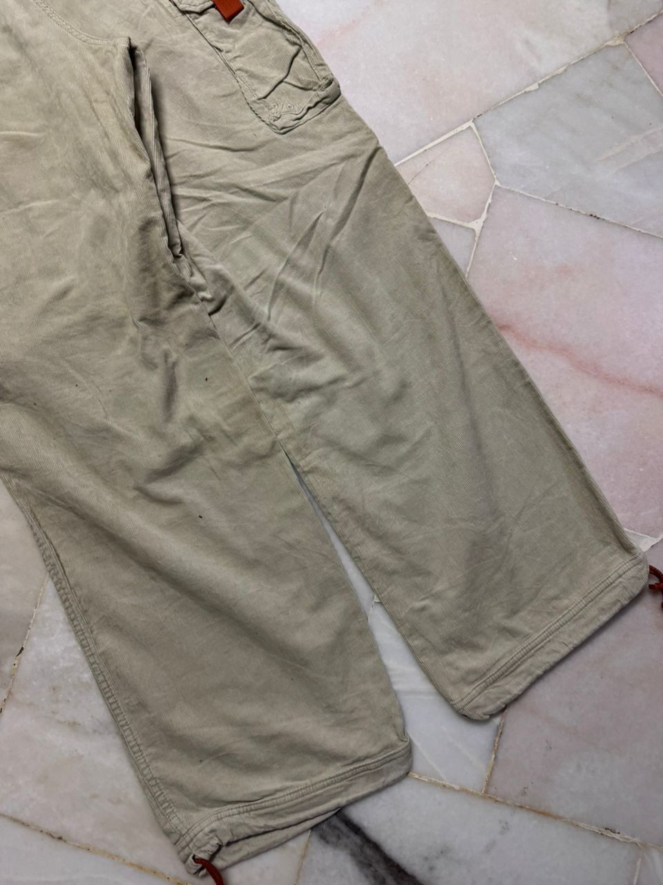 Oshkosh 💥90s Oshkosh Cordoroi Tactical Parachute Cargo Double Knee Size US 31 - 21 Thumbnail