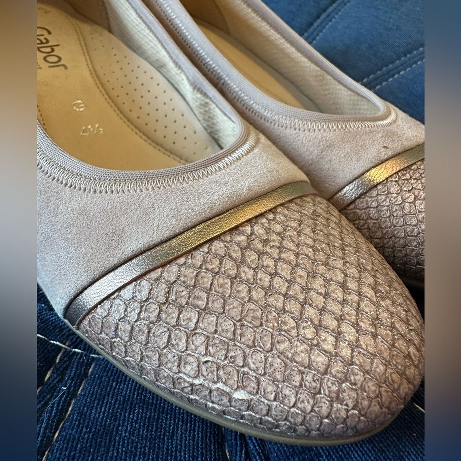 Other Gabor Italian Ballerina Flat Rose Light Pink Size US 7.5 / IT 37.5 - 2 Thumbnail