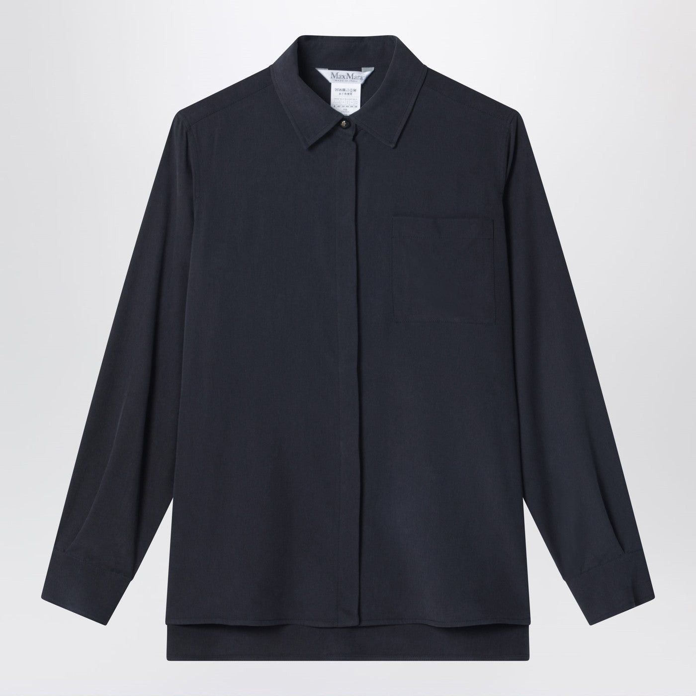 Max Mara Max Mara Blue Silk Shirt Size M / US 6-8 / IT 42-44 - 1 Thumbnail