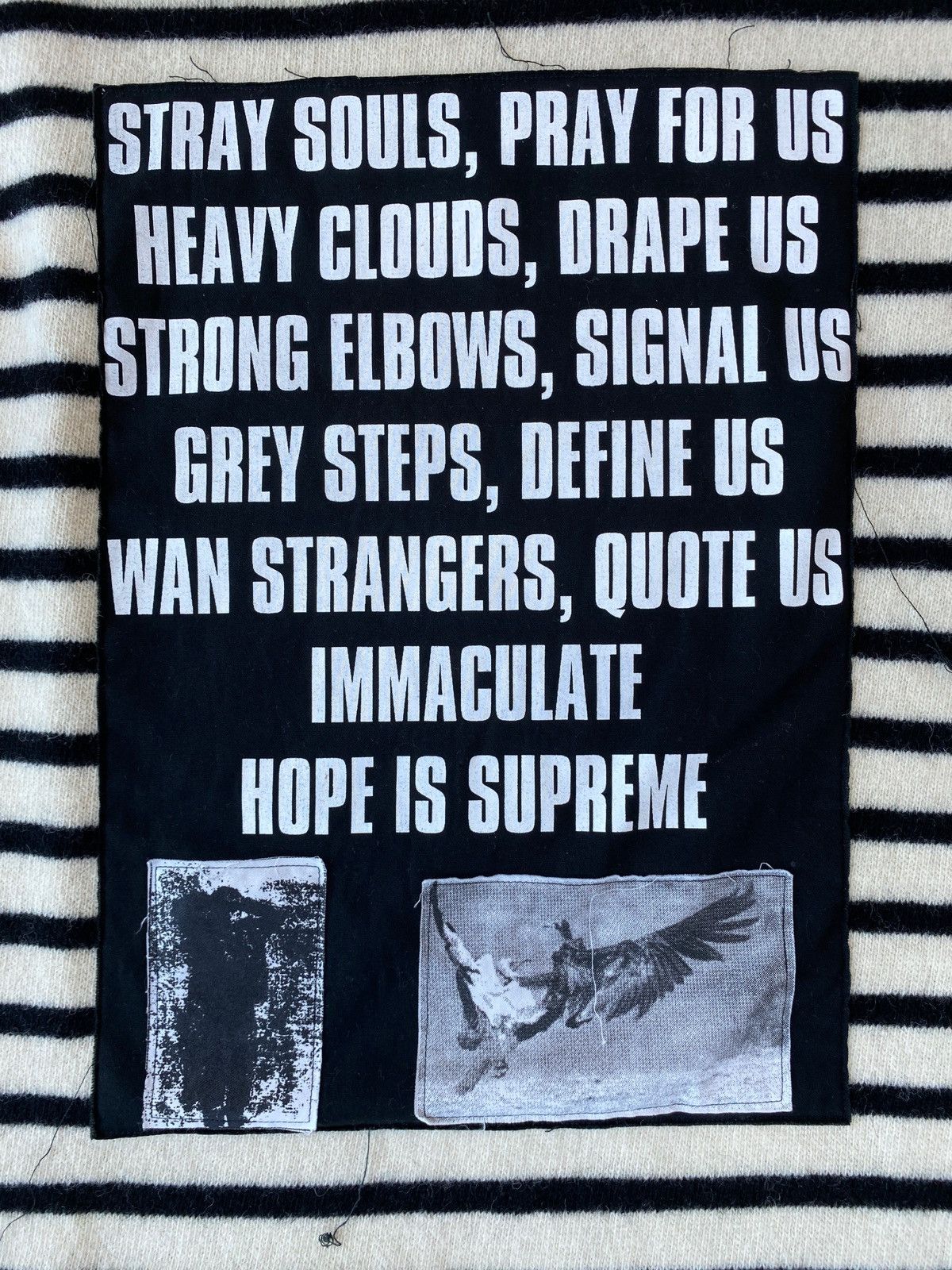 Raf Simons Raf Simons Archive Redux SS02–Poem Panel Wool Sweater Size US M / EU 48-50 / 2 - 5 Thumbnail