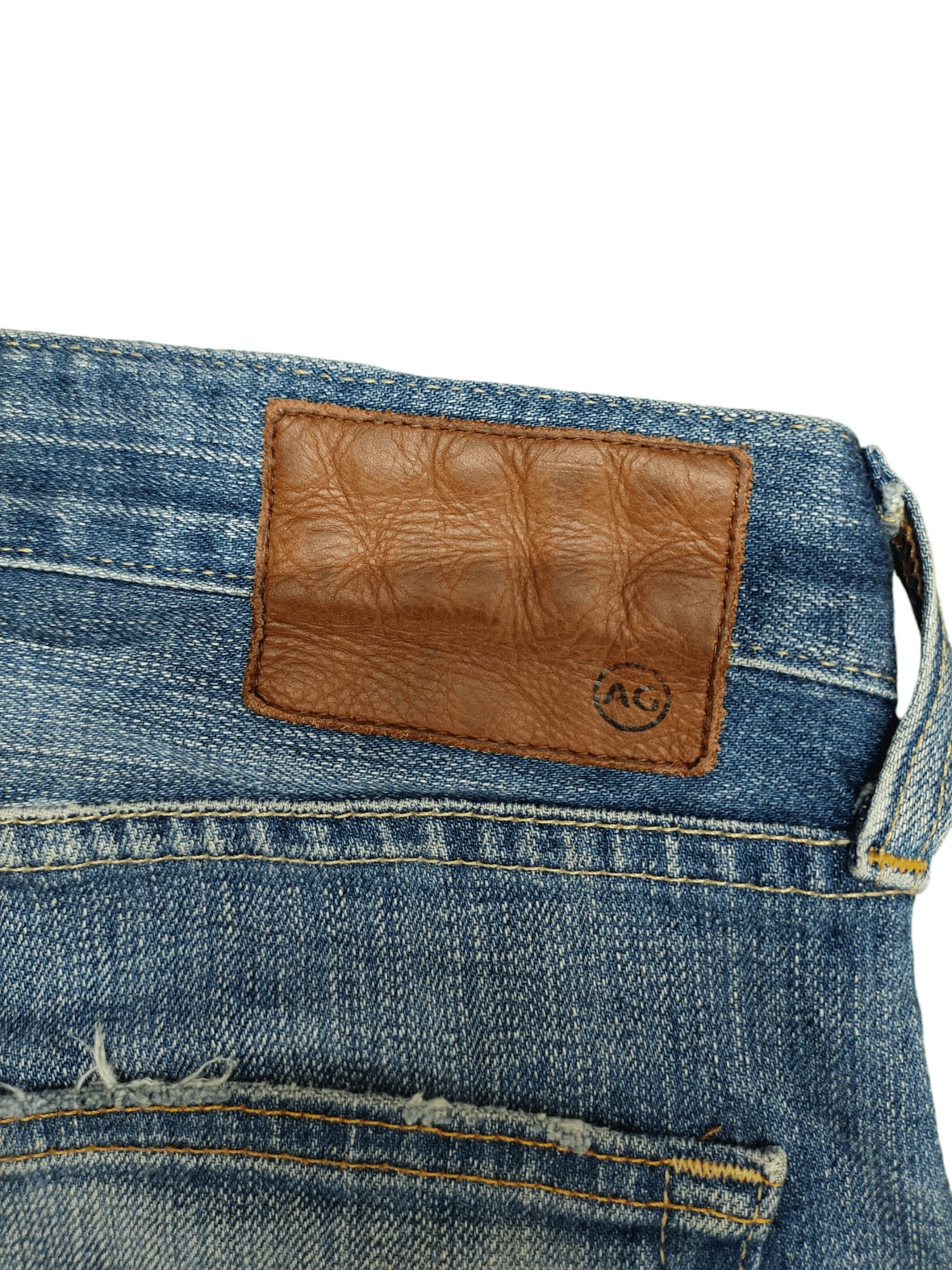 Kapital AG Adriano Goldschmied Clawmark Distress Patchwork Jeans Y2k Size US 31 - 17 Thumbnail