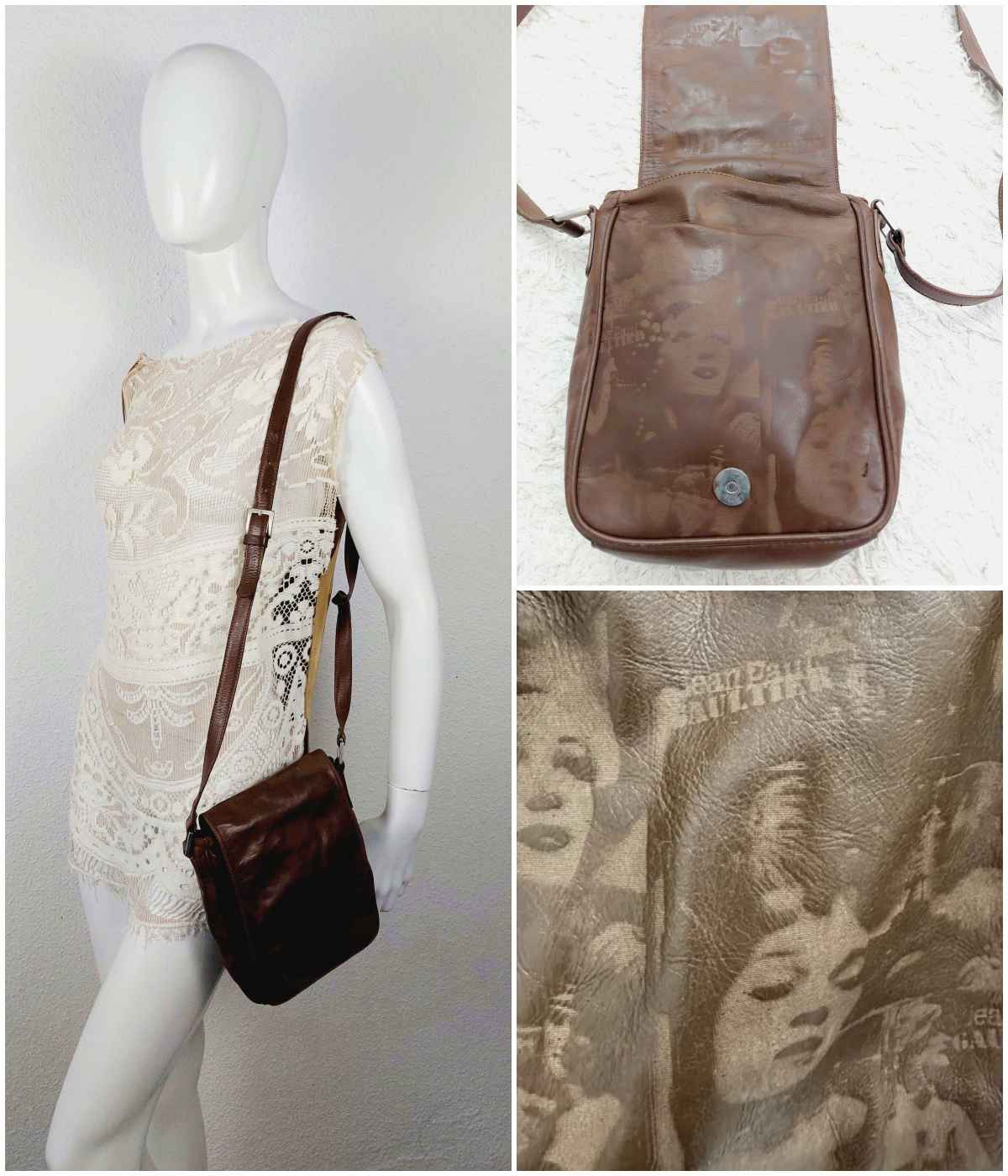 Jean Paul Gaultier Jean Paul Gaultier Leather Faces Portrait Crossbody Bag Size ONE SIZE - 1 Thumbnail