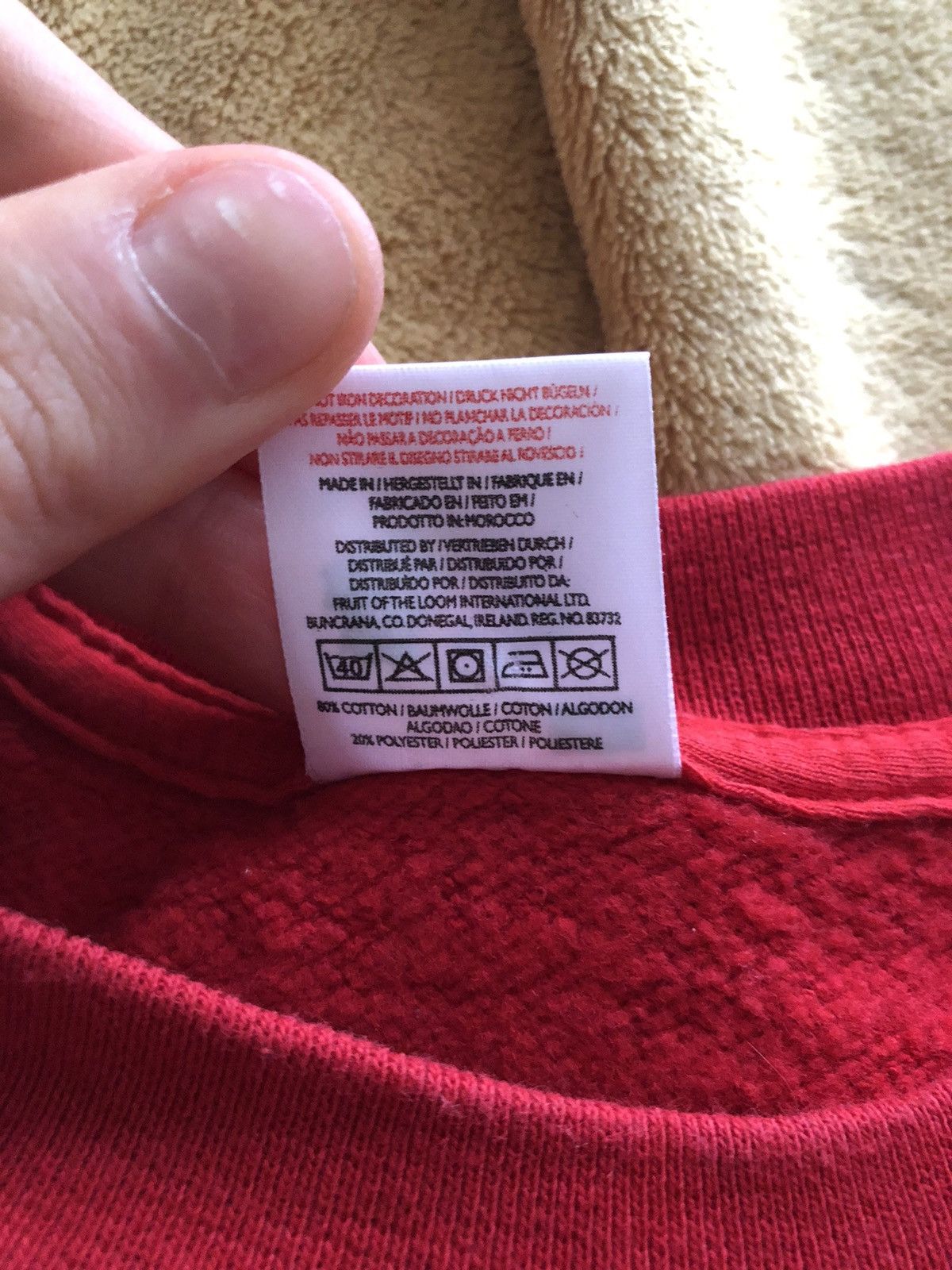 Fruit Of The Loom FRUIT OF THE LOOM CLASSIC CREWNECK SWEATSHIRT Size US M / EU 48-50 / 2 - 4 Thumbnail