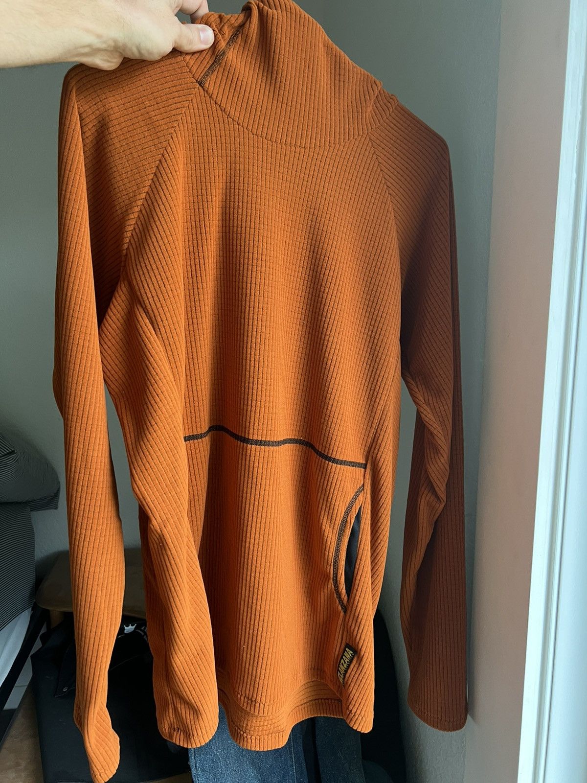 Melanzana Melanzana Micro Grid V2 Fleece Hoodie Pumpkin NEW Orange Size US M / EU 48-50 / 2 - 1 Thumbnail