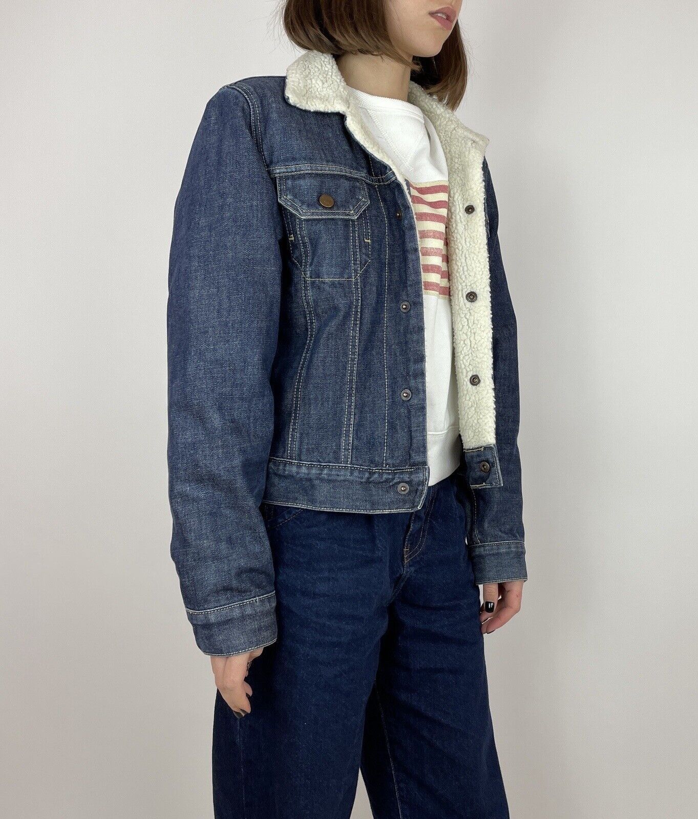 Tommy Hilfiger Tommy Hilfiger women denim sherpa jacket y2k Size M / US 6-8 / IT 42-44 - 3 Thumbnail