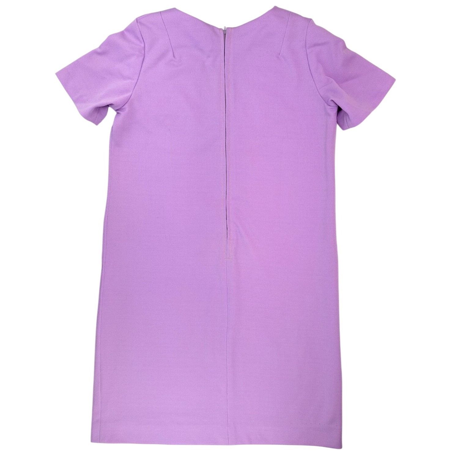 Handmade Vintage Handmade Lavender Shift Dress Butterfly 1970s Large Size L / US 10 / IT 46 - 2 Thumbnail
