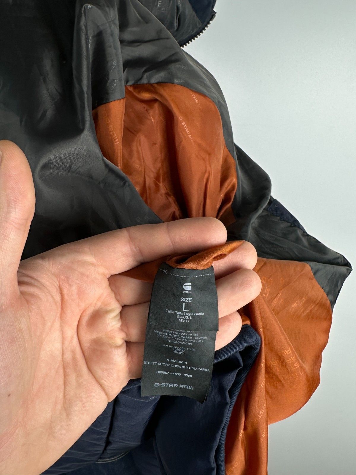 G-Star G Star Strett Short Chevron Parka Winter Navy Jacket Size L Size US L / EU 52-54 / 3 - 10 Thumbnail