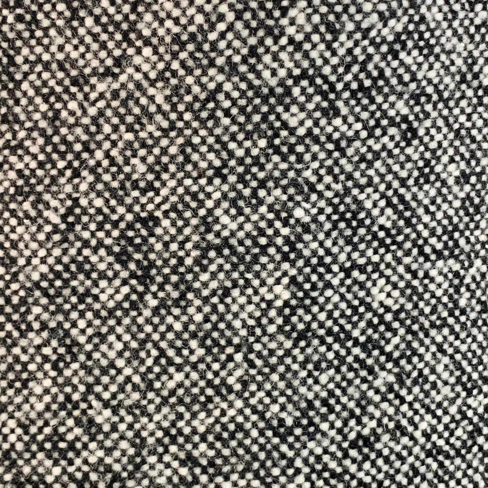 Carven CARVEN Grey Black Tweed Wool Single Breasted Pockets Coat Size US XL / EU 56 / 4 - 2 Thumbnail