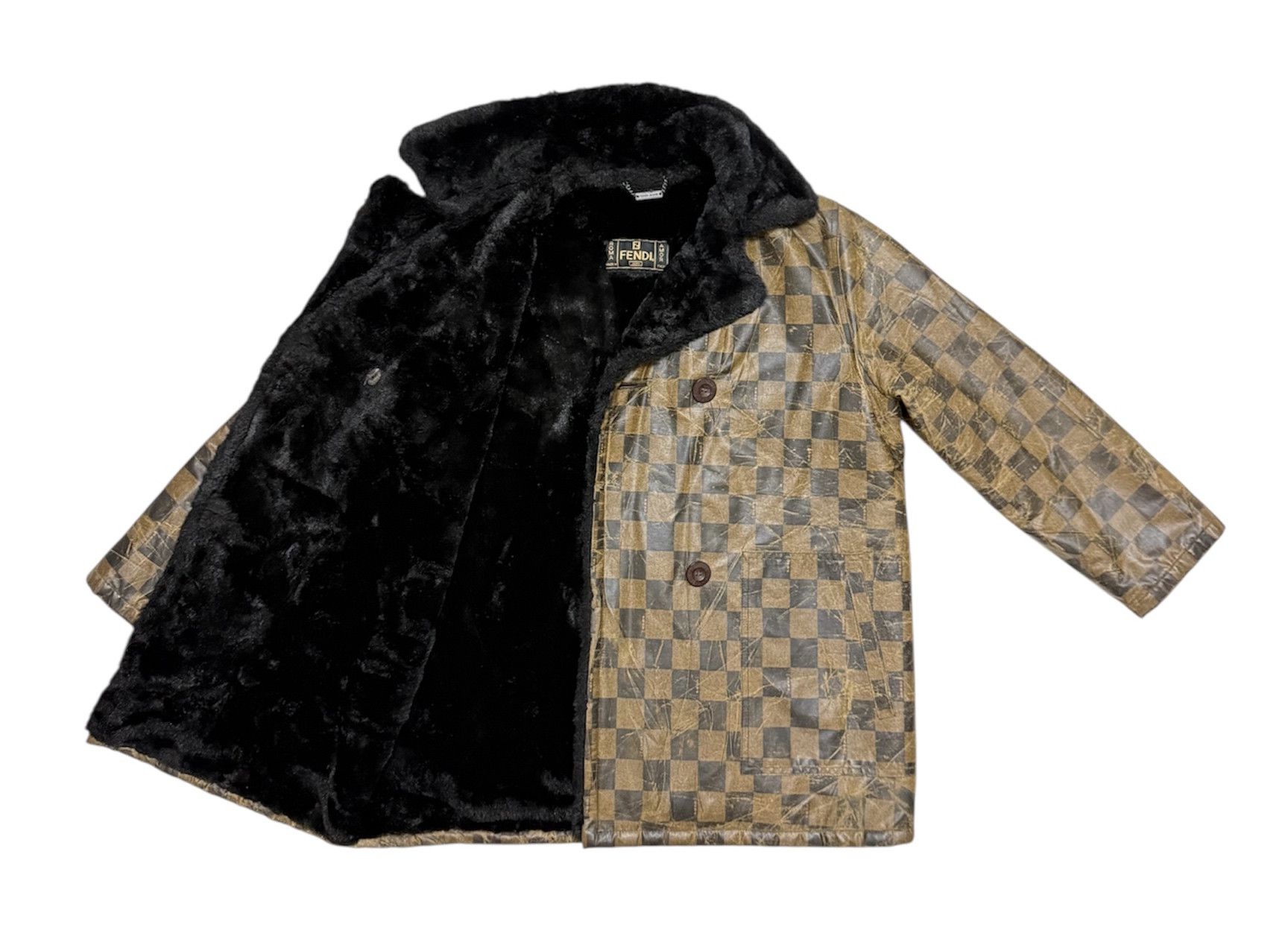 Fendi Fendi Monogram Shearling Distressed Jacket Size US S / EU 44-46 / 1 - 9 Thumbnail