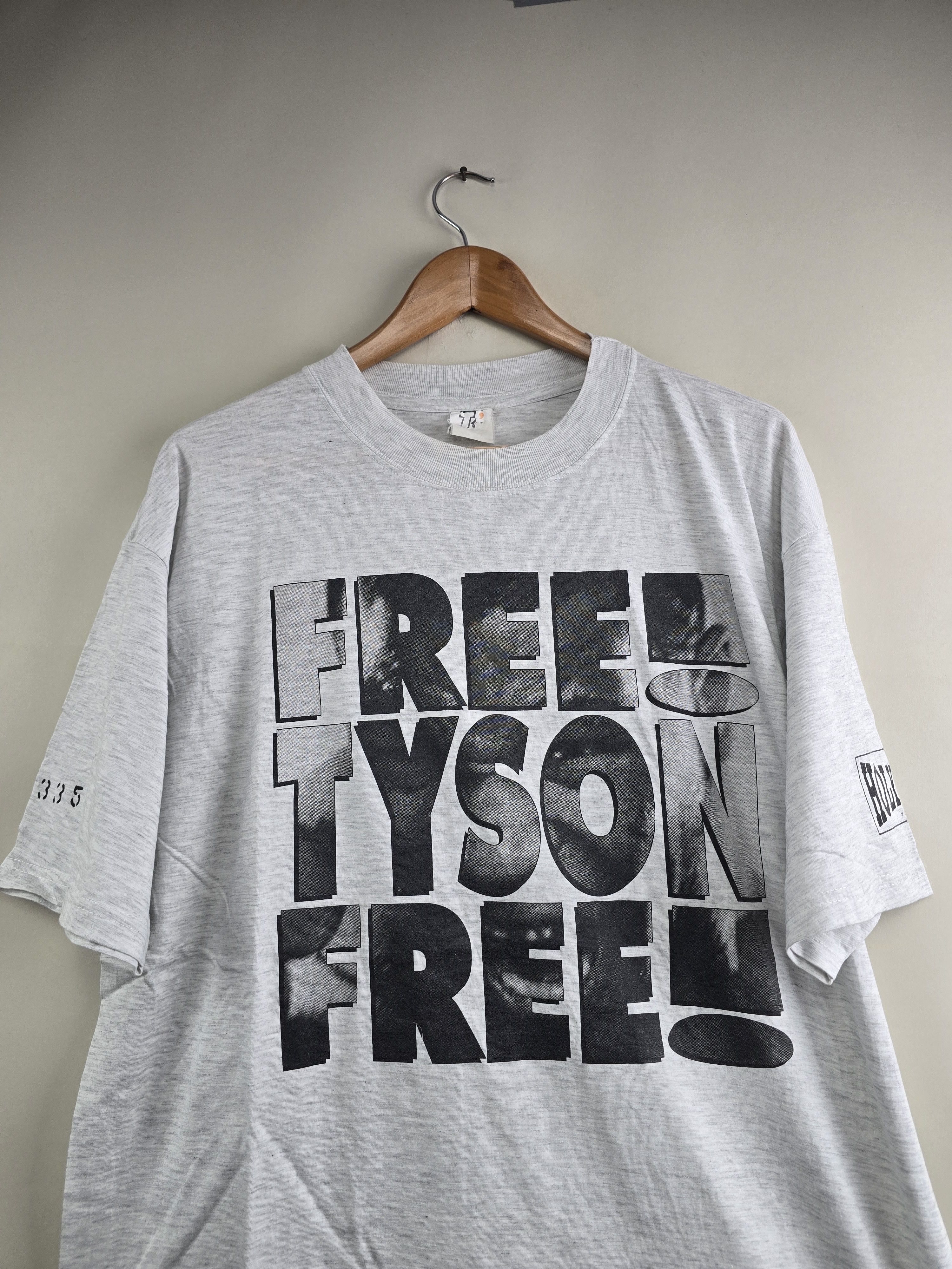 Band Tees × Vintage 90s Mike Tyson Free Tyson XL 23" 30" Size US XL / EU 56 / 4 - 2 Thumbnail