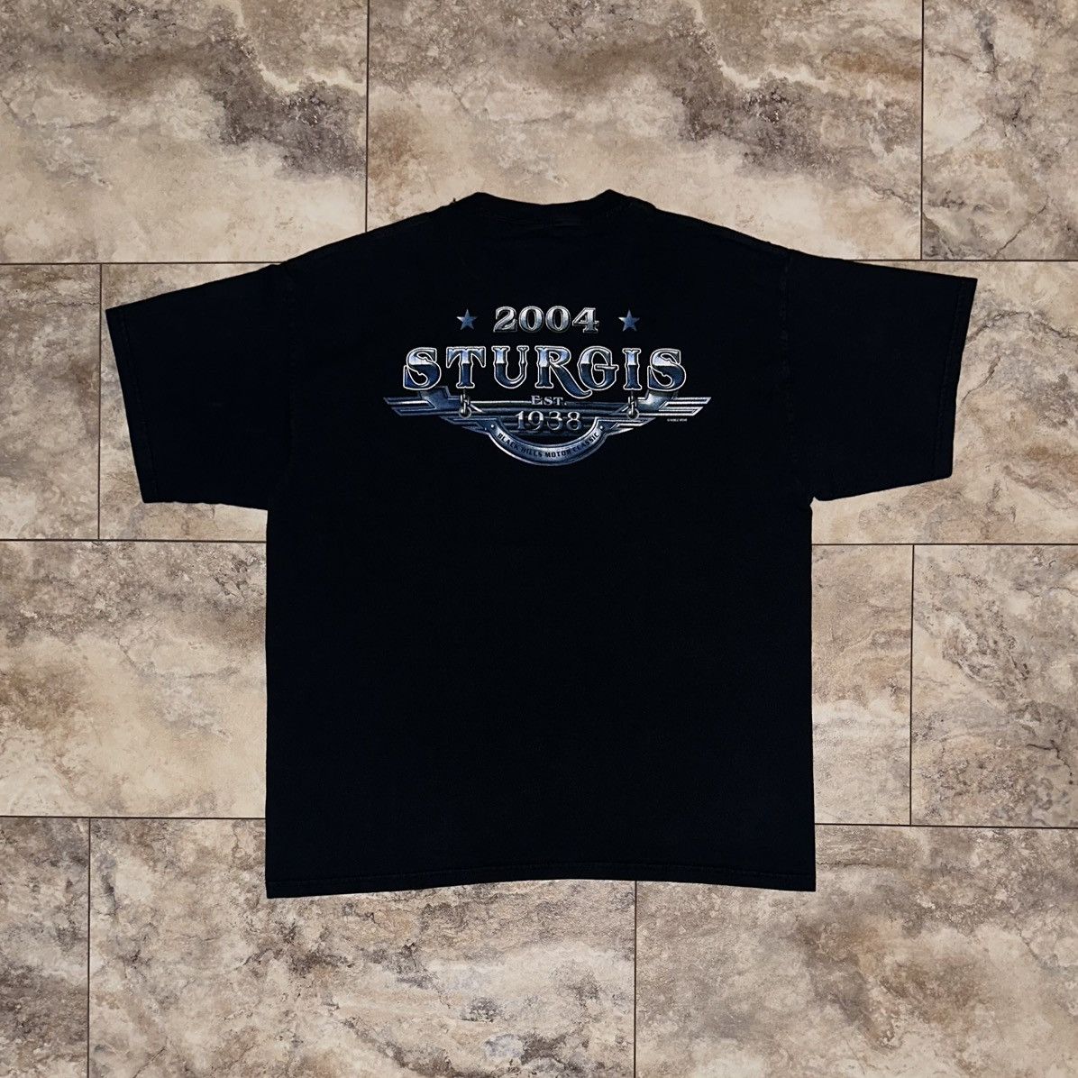 Gildan Vintage 2004 Sturgis Rally Mount Rushmore Eagle Tee XL USA Size US XL / EU 56 / 4 - 2 Thumbnail
