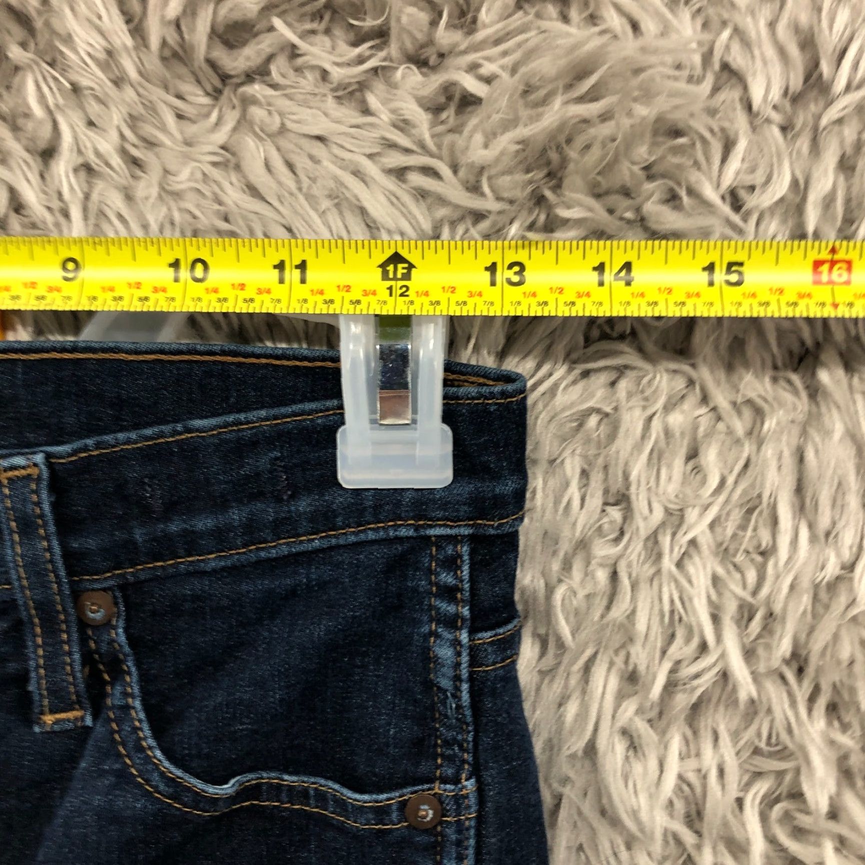 Madewell VINTAGE Madewell High Rise Skinny Jeans 25 Womens Dark Wash Blue Denim Size 42" / US 20 - 2 Thumbnail