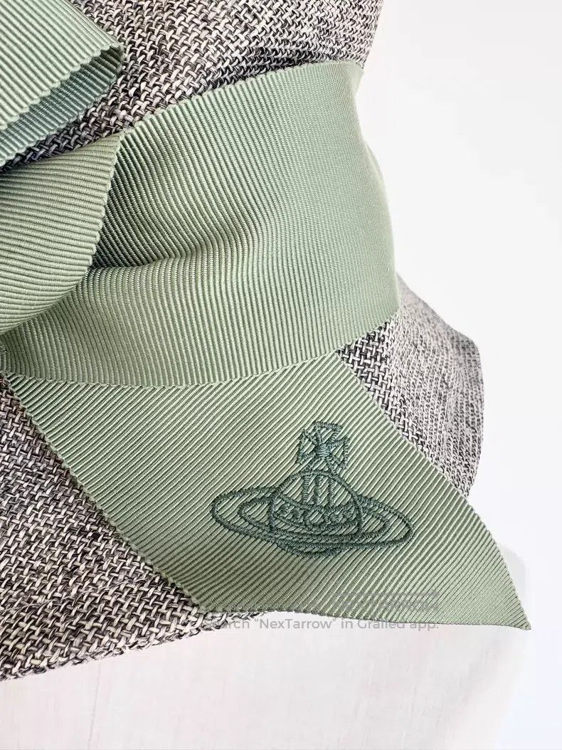 Vivienne Westwood Vivienne Westwood Gray Saturn Bow Tie Ribbon Top Hat Size ONE SIZE - 2 Thumbnail
