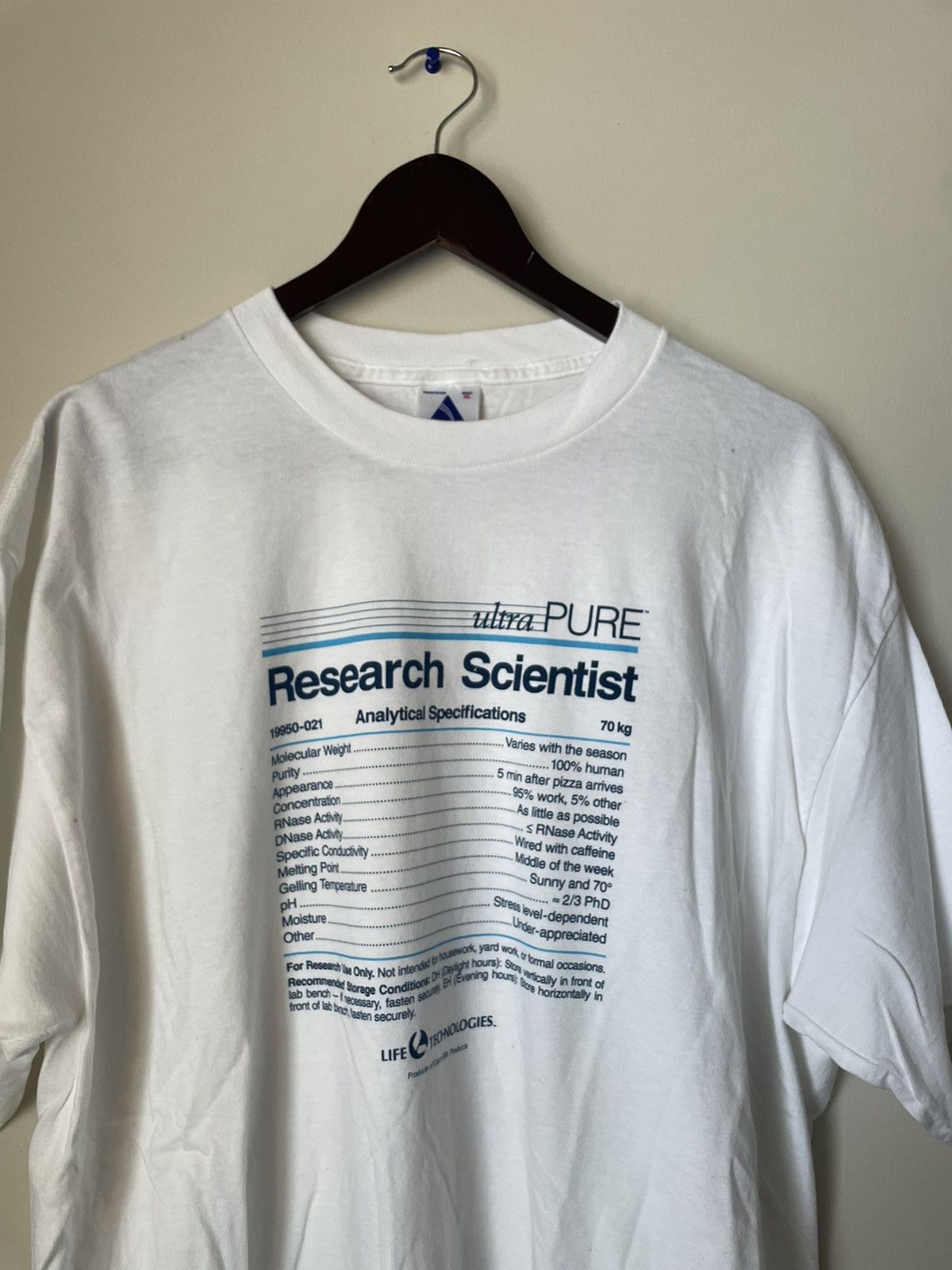 Vintage Vintage 90s reaserch scientest medicine tee Size US XL / EU 56 / 4 - 2 Thumbnail