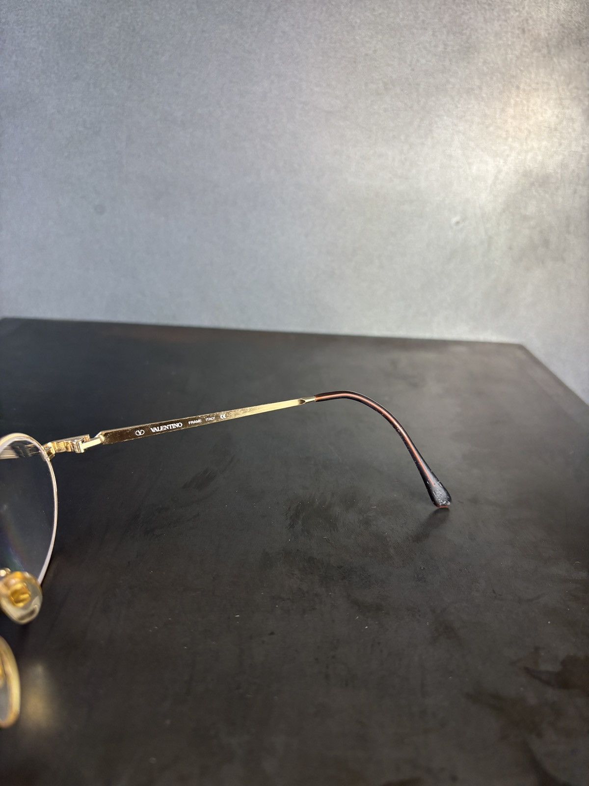 Valentino × Vintage 1980s Vintage Valentino Frames Eyeglasses V395 Oval Rounded Size ONE SIZE - 13 Thumbnail