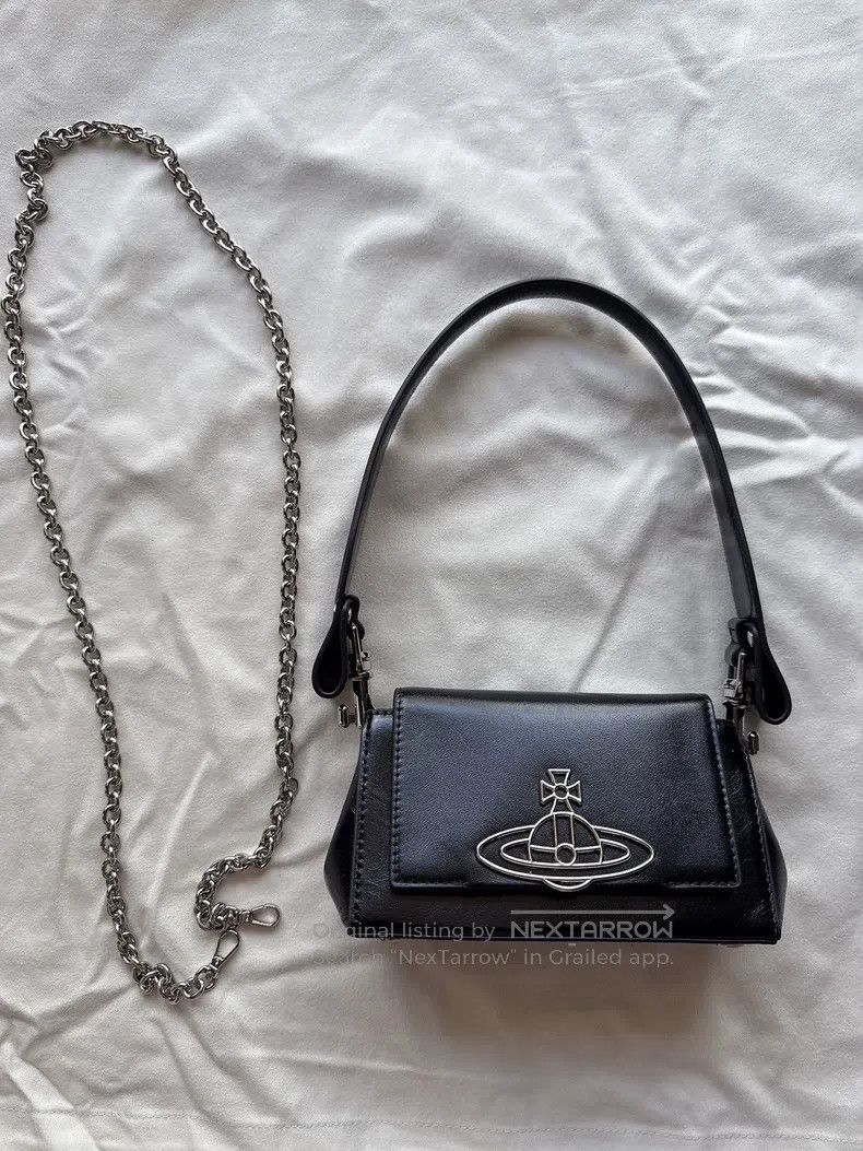 Vivienne Westwood Vivienne Westwood size os Hazel Underarm Bag, black patent Size ONE SIZE - 1 Thumbnail