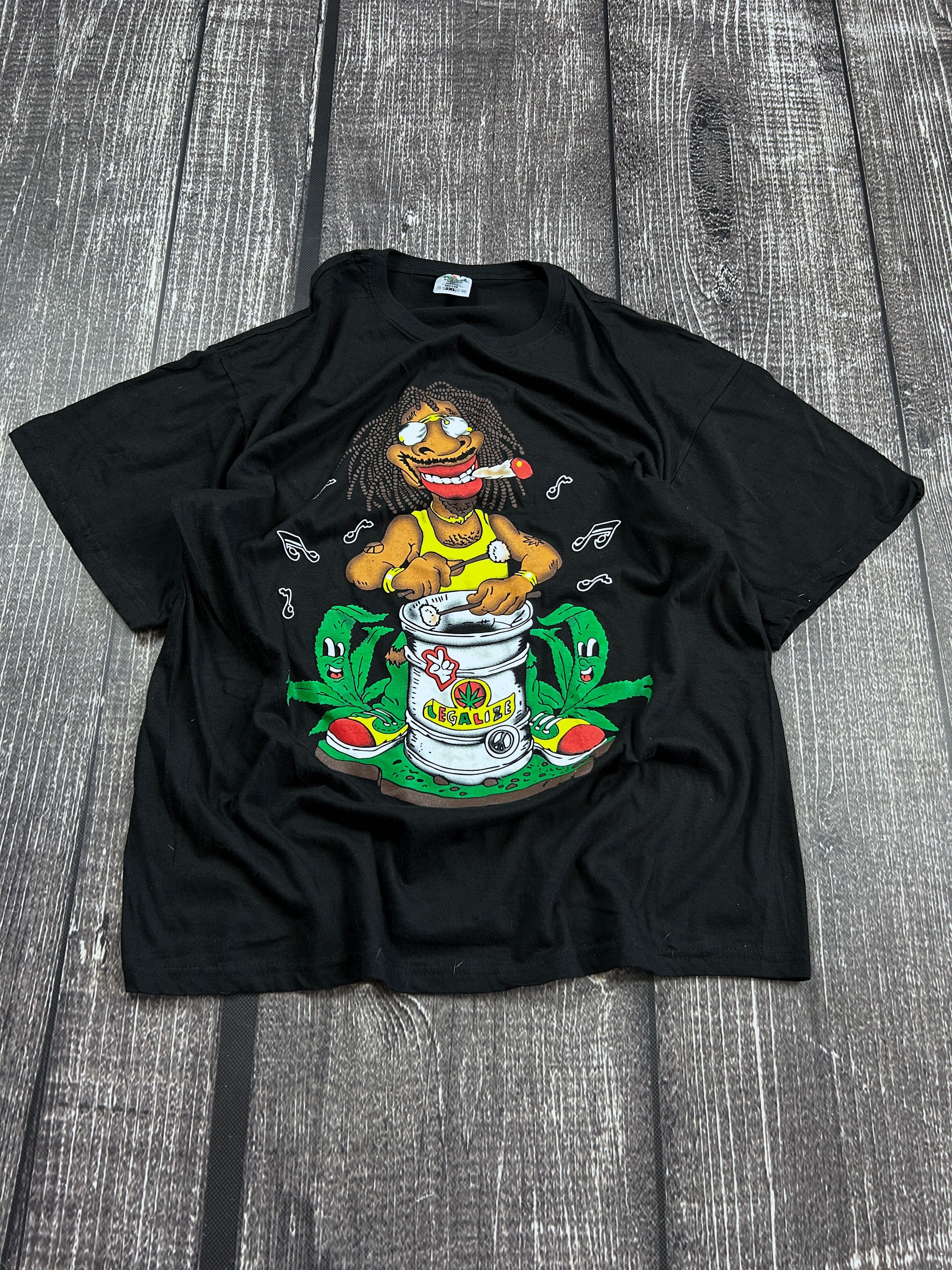 Japanese Brand VTG Adult Hysteric Glamour Style Smoke Weed Jamaica Tee Size US L / EU 52-54 / 3 - 1 Thumbnail