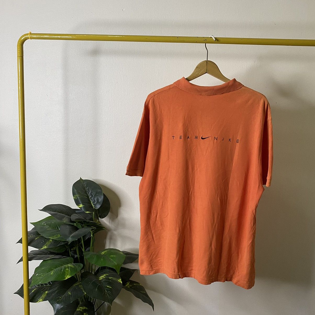 Nike Vintage 2000s Team Nike Centre Swoosh Polo Tee Size US XL / EU 56 / 4 - 1 Thumbnail