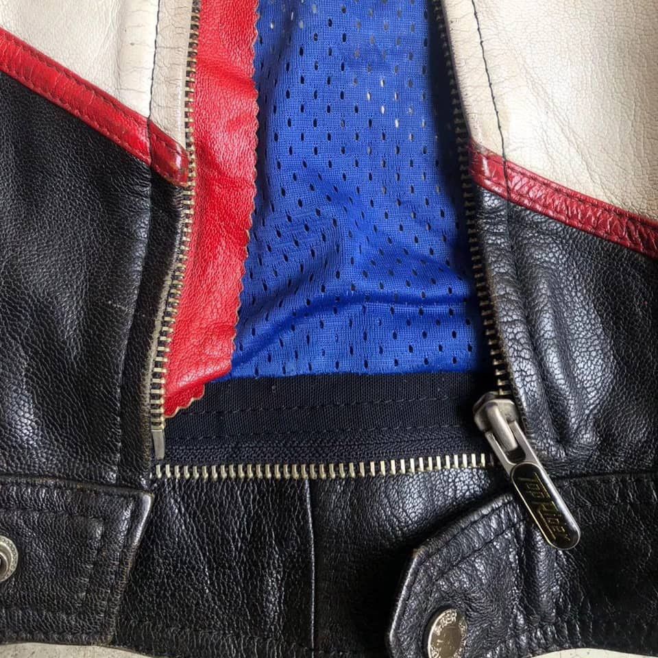 Vintage Vintage. Top Rider Leather Race Jacket Size US S / EU 44-46 / 1 - 3 Thumbnail
