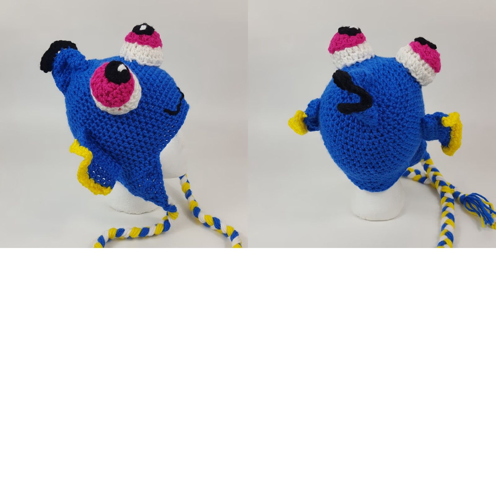Disney VINTAGE Disney Finding Nemo Dory Knit Beanie - Unisex Adults One Size Winter Hat Cap - Blue - 90s Retro Movie Sports Winter Knit Cap Size ONE SIZE - 8 Thumbnail