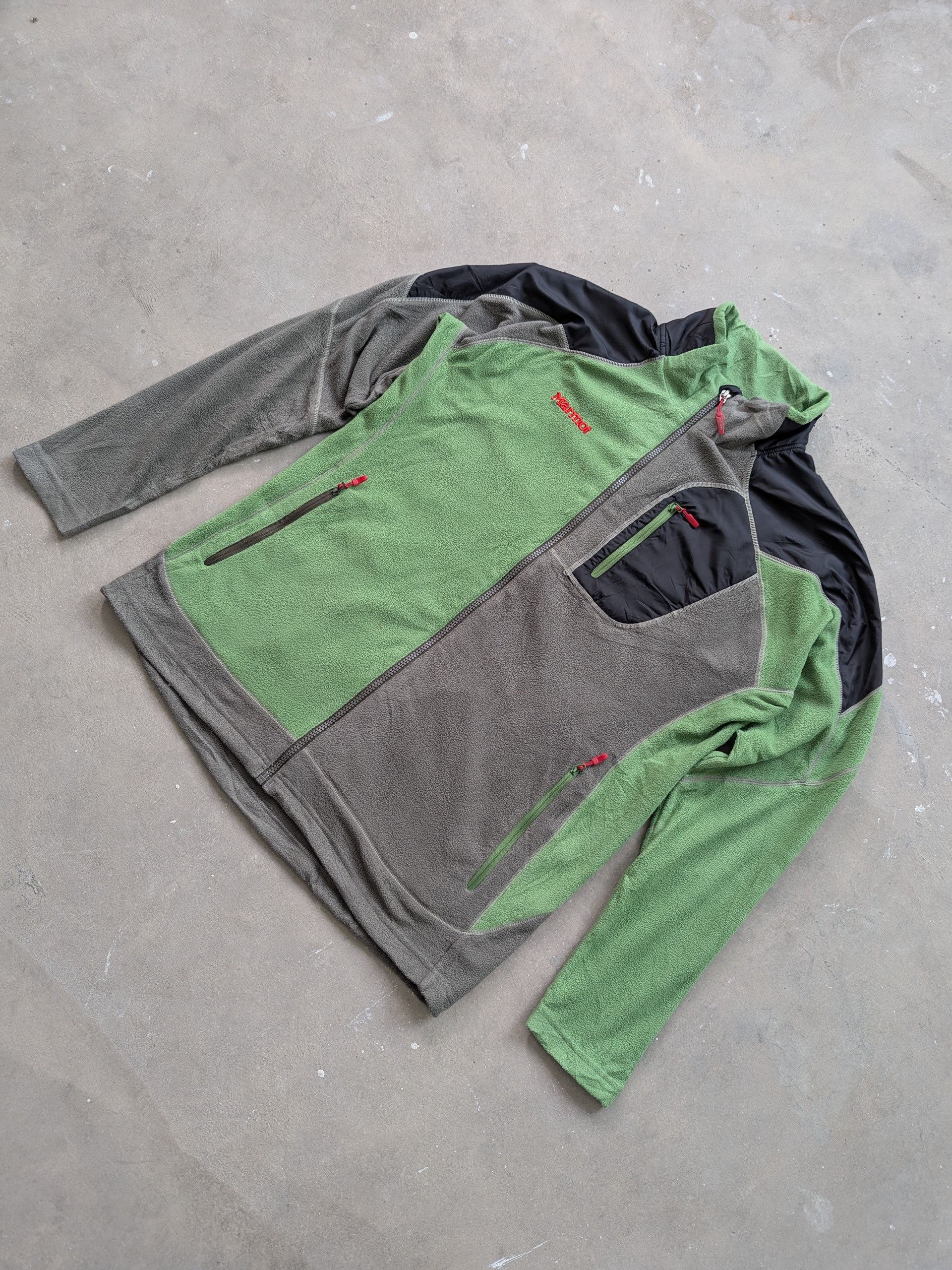 Descente × Marmot × Vintage Vintage Marmot Fleece Jacket Colour Block Size US M / EU 48-50 / 2 - 2 Thumbnail