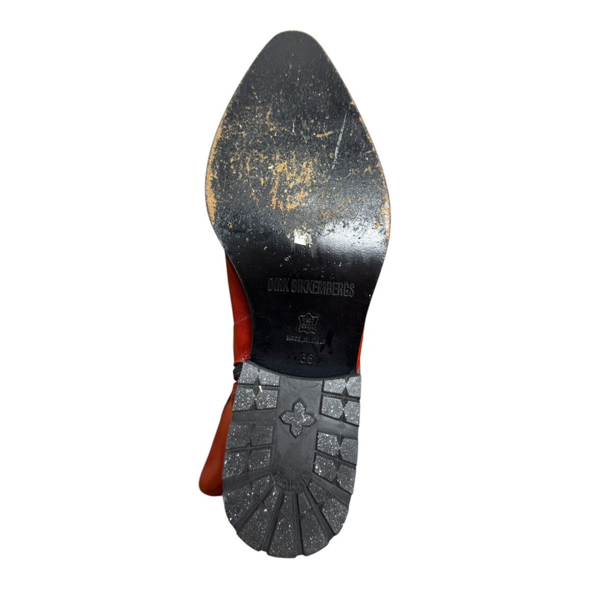 Dirk Bikkembergs Dirk Bikkembergs red leather boots metal logo Size US 6 / IT 36 - 6 Thumbnail