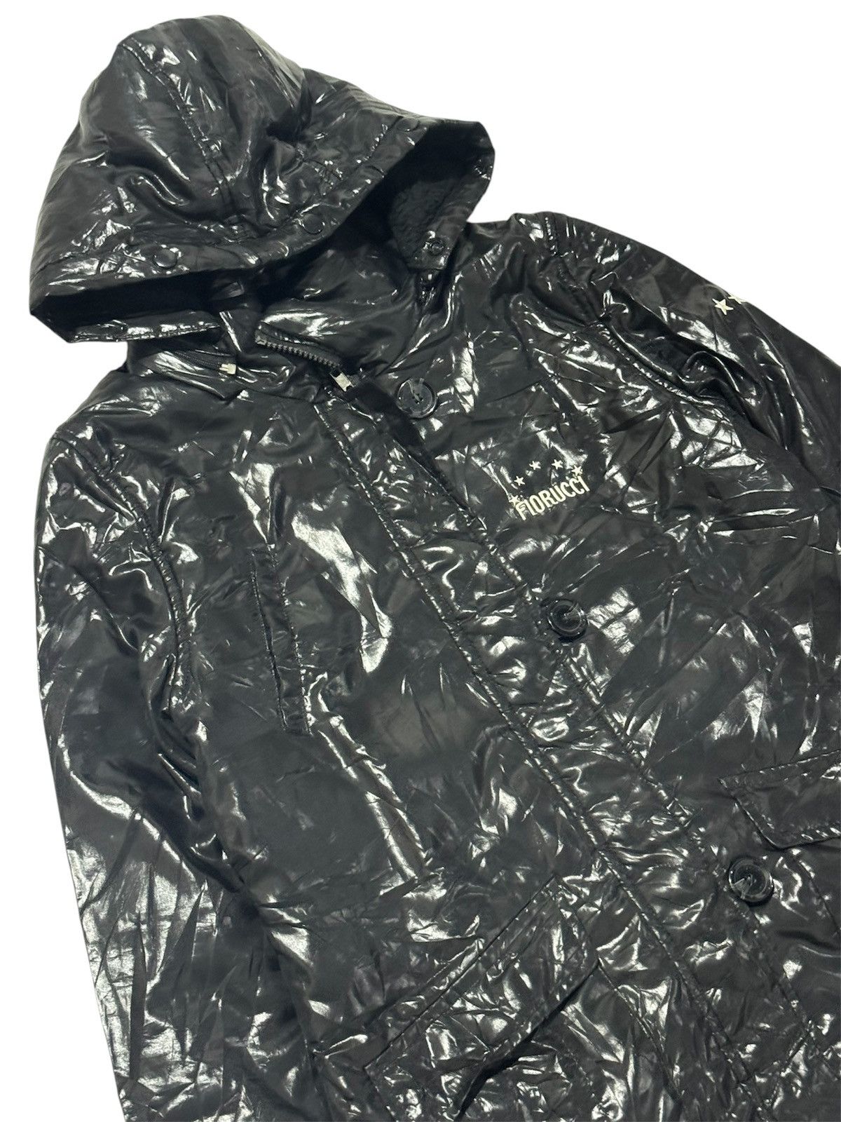 Fiorucci FLORUCCI Embroidery Small Logo Black Puffer Jacket Down Size L / US 10 / IT 46 - 7 Thumbnail