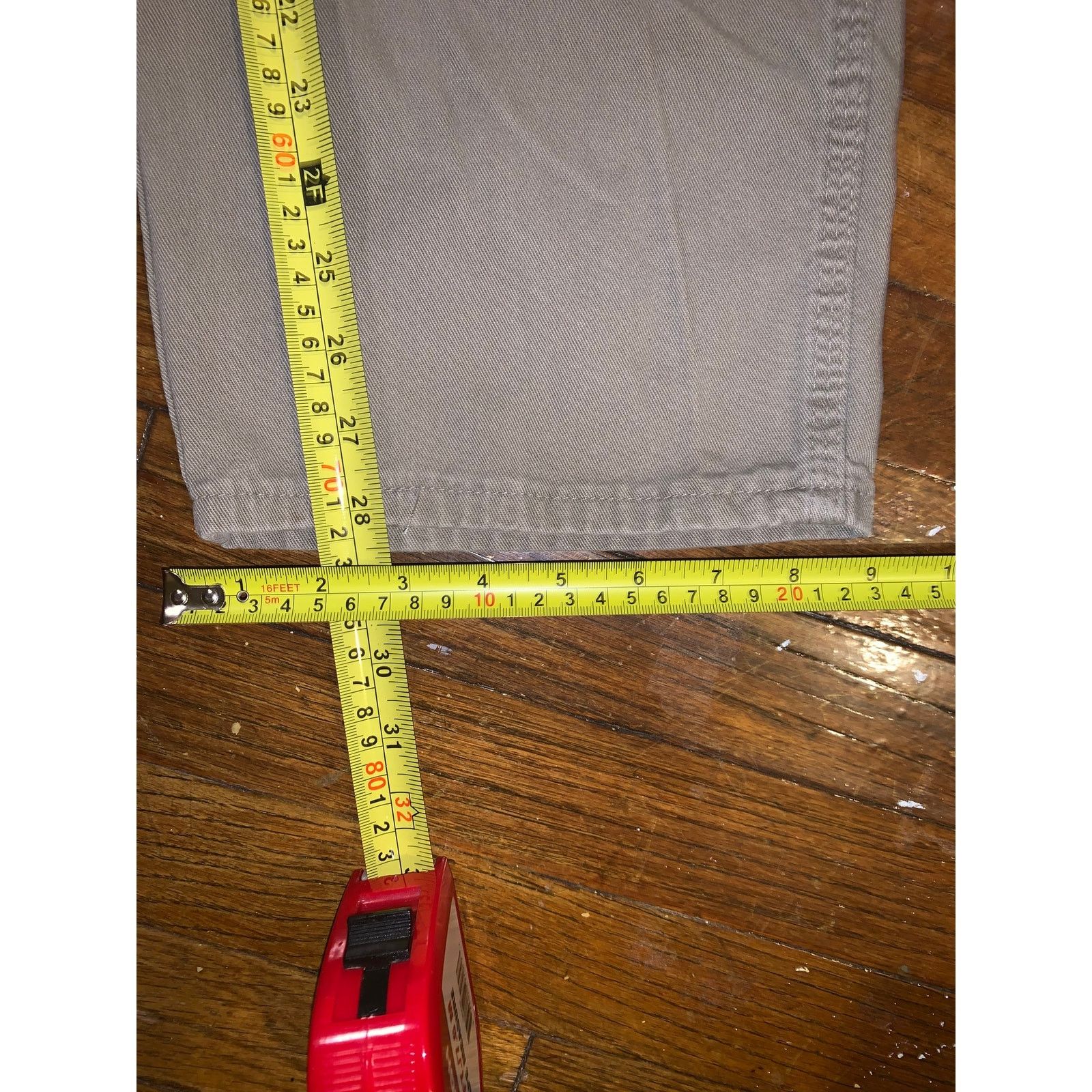 Vintage × Wrangler Wrangler Carpenter Pants Gray Beige 28x28 Tagged 30x30 Size US 30 / EU 46 - 6 Thumbnail