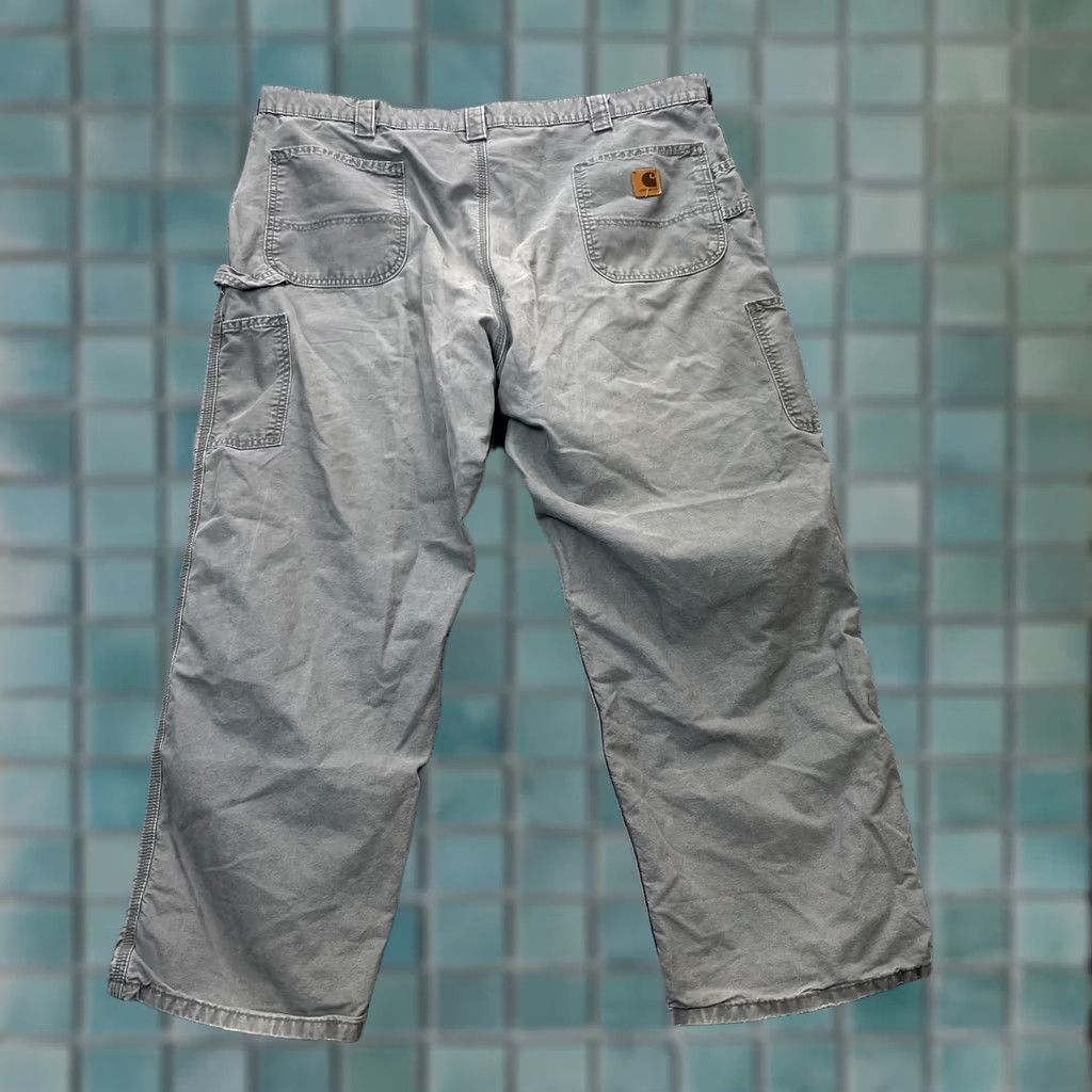 Carhartt VINTAGE Carhartt Pants Mens 42x28 Gray Carpenter Dungaree Workwear Baggy Size US 42 / EU 58 - 1 Thumbnail