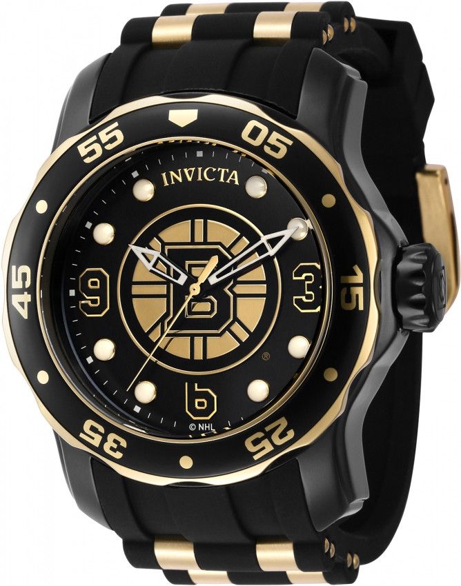 Invicta × NHL NHL Boston Bruins Quartz Black Dial Men's Watch Size ONE SIZE - 1 Thumbnail