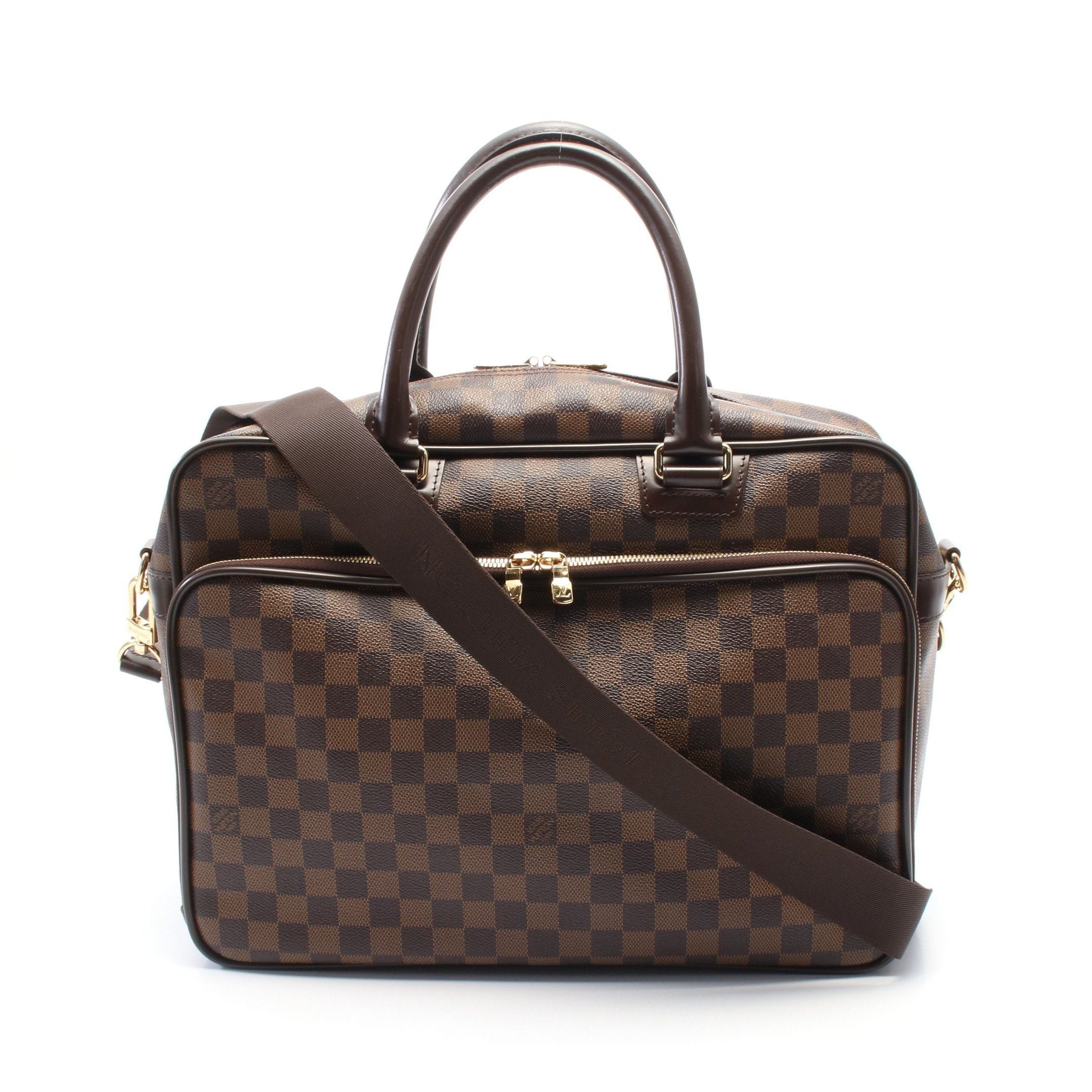 Louis Vuitton Louis Vuitton Icare Damier Ebene Briefcase Business Bag Leather Brown Size ONE SIZE - 1 Thumbnail