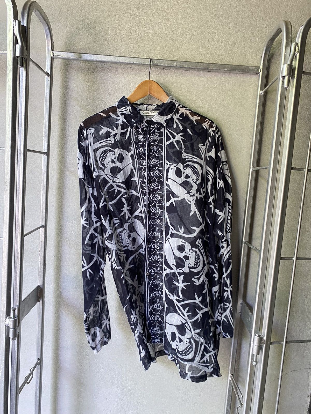 Designer × Japanese Brand Out Back skull pirate printed shirt Size US XL / EU 56 / 4 - 2 Thumbnail