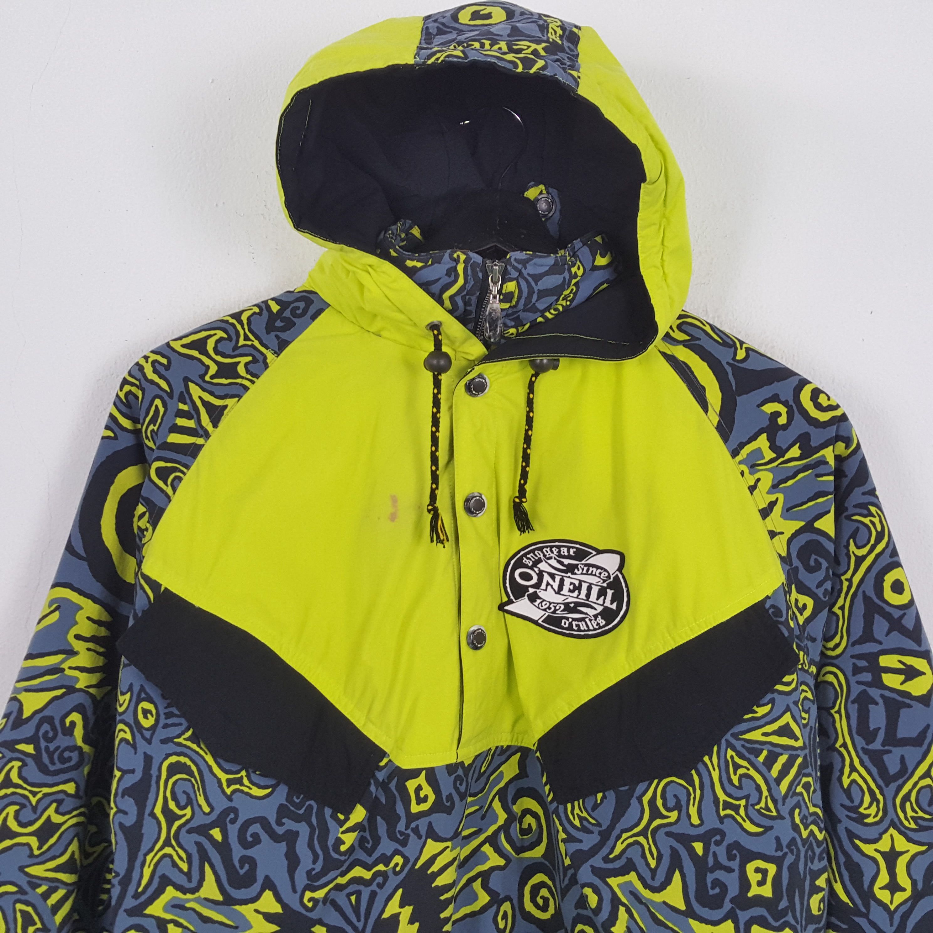 O'Neill × Vintage ONEILL Surfing Style Rare Full Print Windbreaker Jacket Size US XXL / EU 58 / 5 - 2 Thumbnail