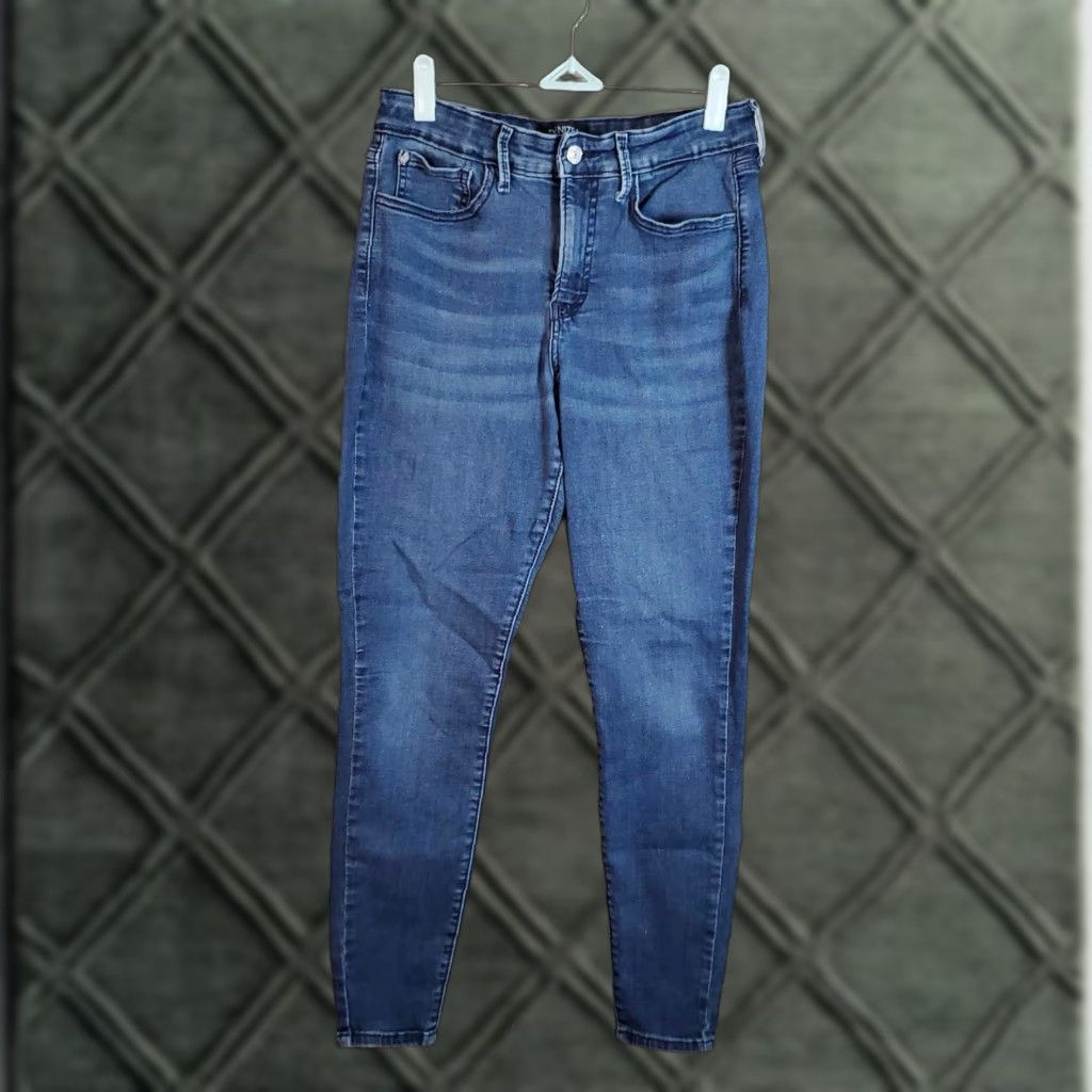 Denizen Levis Denizen Jeans Womens 12W-31 High Rise Super Skinny Blue Denim 26 X 27 Size 34" / US 12 / IT 48 - 1 Thumbnail