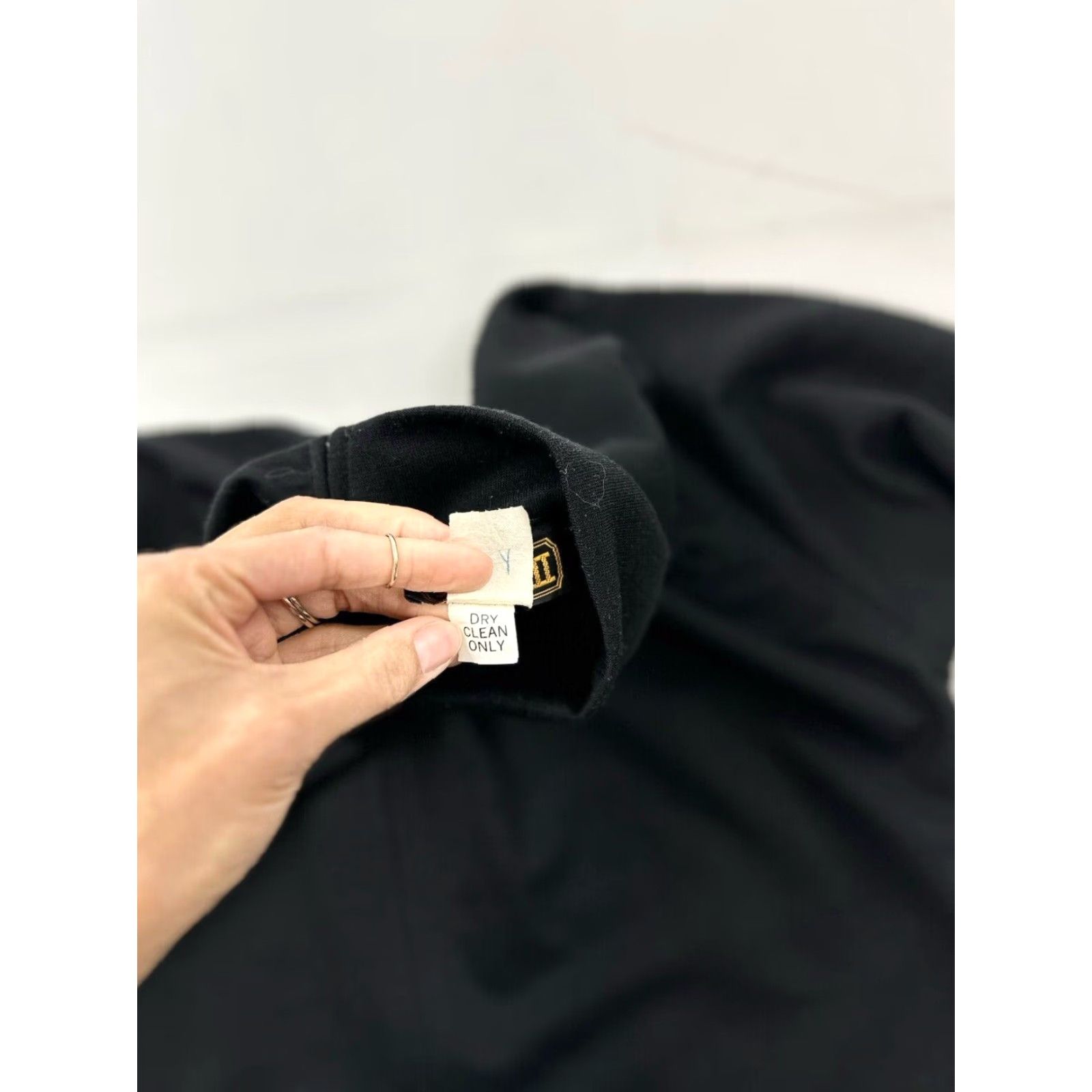 Vintage VINTAGE Virgo II Dress Women’s 6 Black Turtleneck Shift Knee Length Long Sleeve Womens Size M / US 6-8 / IT 42-44 - 5 Thumbnail
