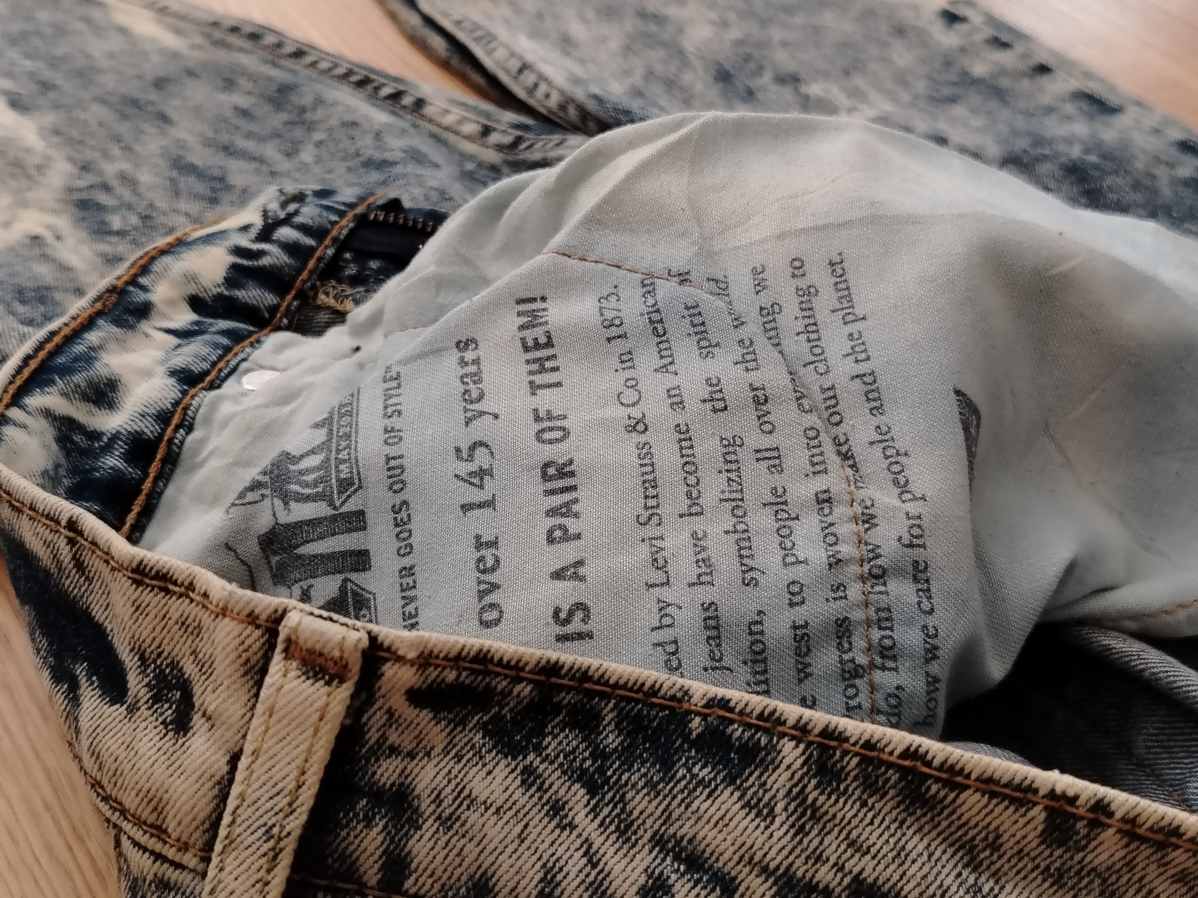 Levi's × Vintage Levis 512 Taper Jeans Acid Wash Vintage Size US 33 - 9 Thumbnail