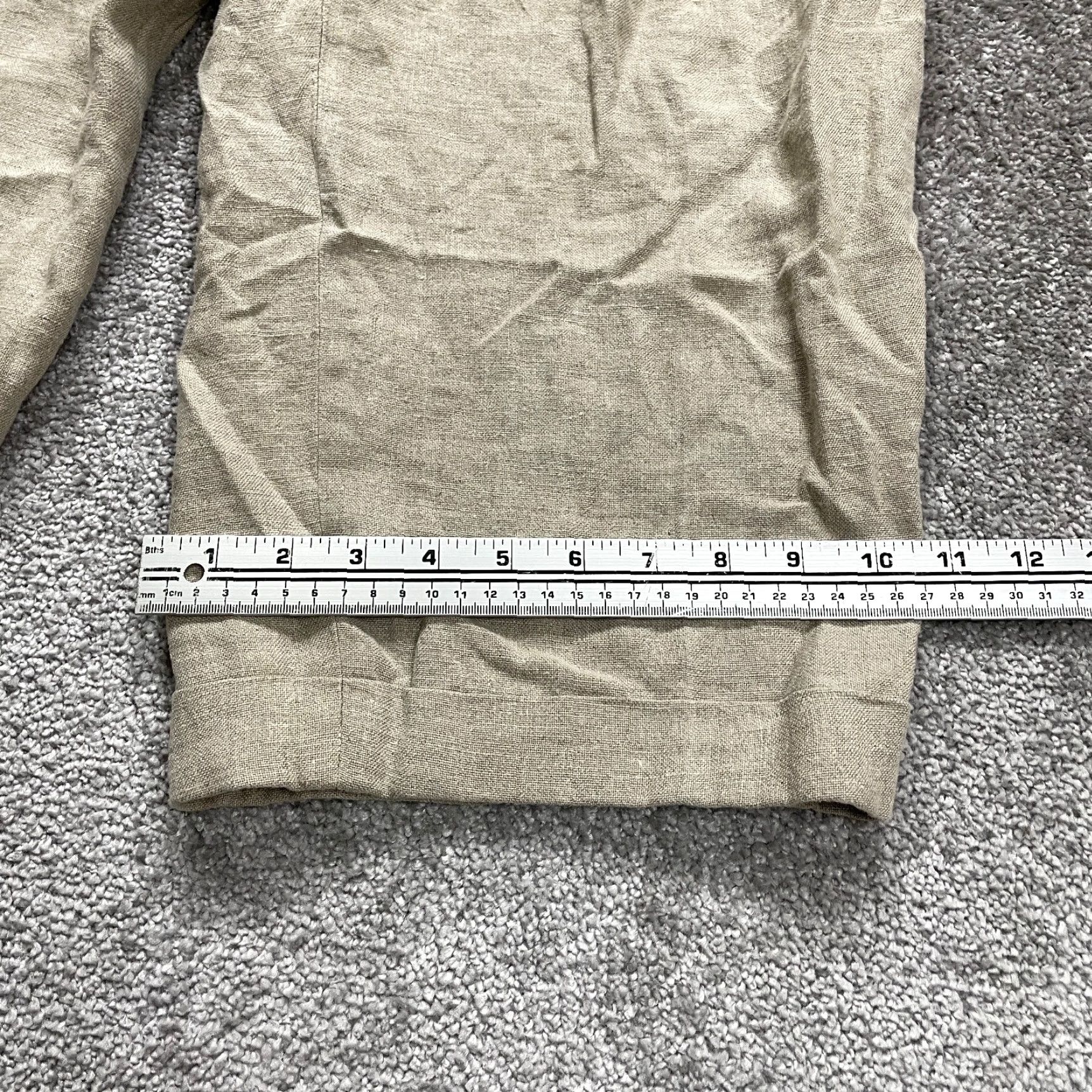 Eddie Bauer VINTAGE Eddie Bauer Linen Pants Women's Cropped 36 Beige Relaxed Fit Tailored Slacks Size 25" / US 0 / IT 36 - 2 Thumbnail