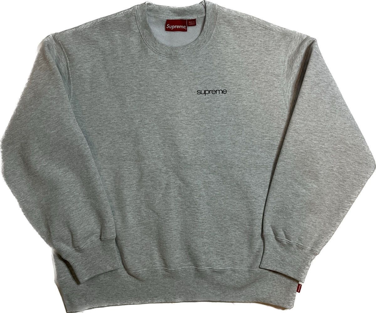 image of Supreme Nyc Crewneck Ash Grey Size M, Men's