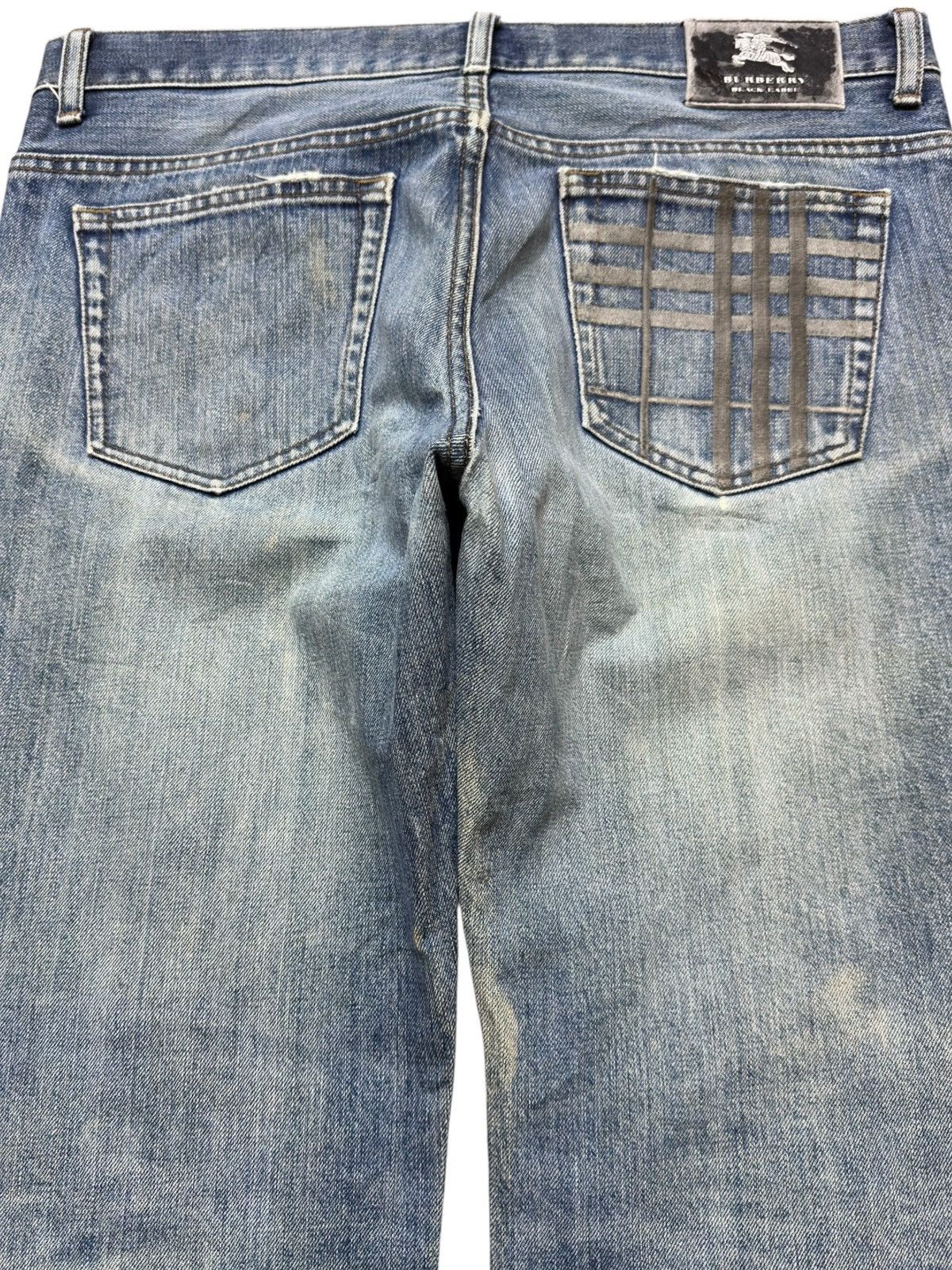 Burberry Vintage Burberry Black Label Mudwash Grunge Distressed Denim Size US 33 - 6 Thumbnail