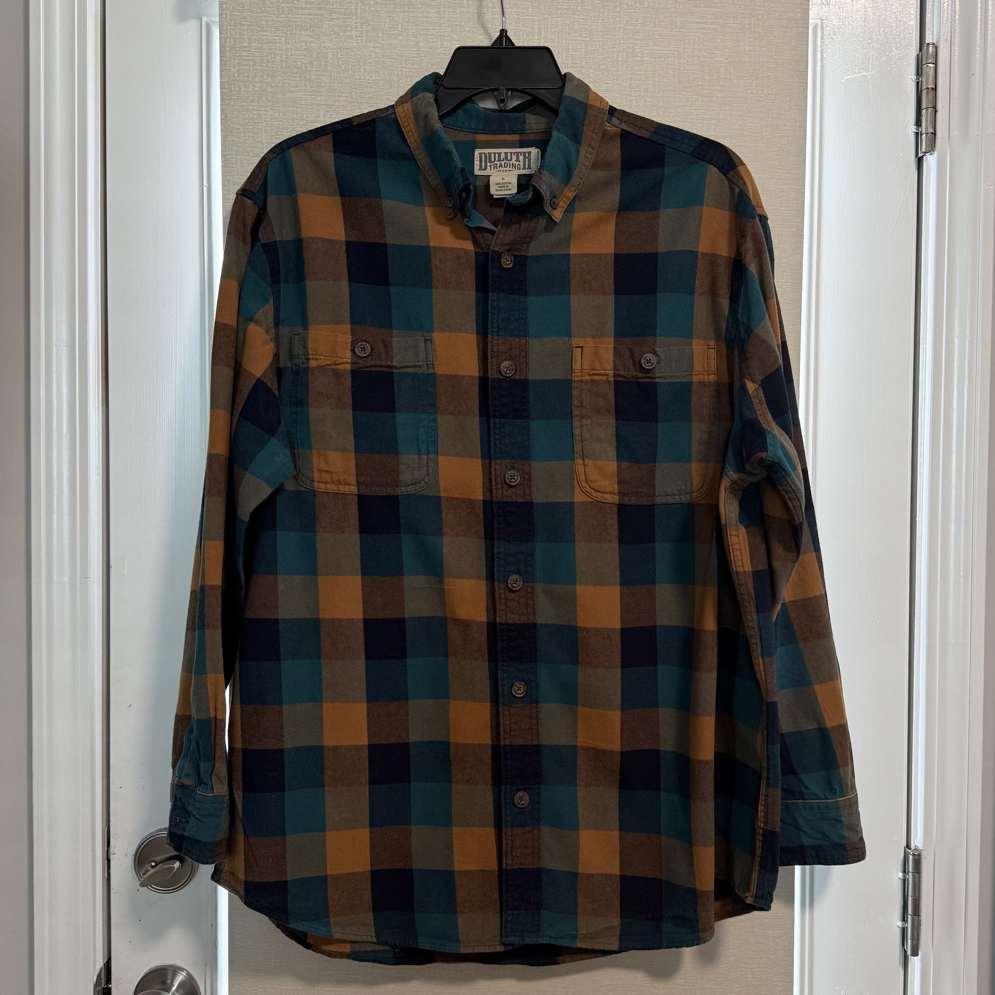 Duluth Trading Company Duluth Trading Co. Men's Flannel Plaid Shirt L Size US M / EU 48-50 / 2 - 1 Thumbnail