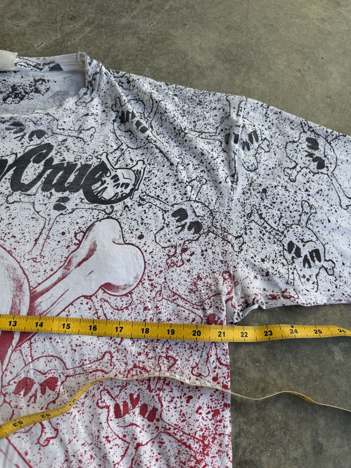 Band Tees × Vintage *RARE* MOTLEY CRUE 1990 VINTAGE AOP DR FEELGOOD FAN TEE Size US XL / EU 56 / 4 - 5 Thumbnail