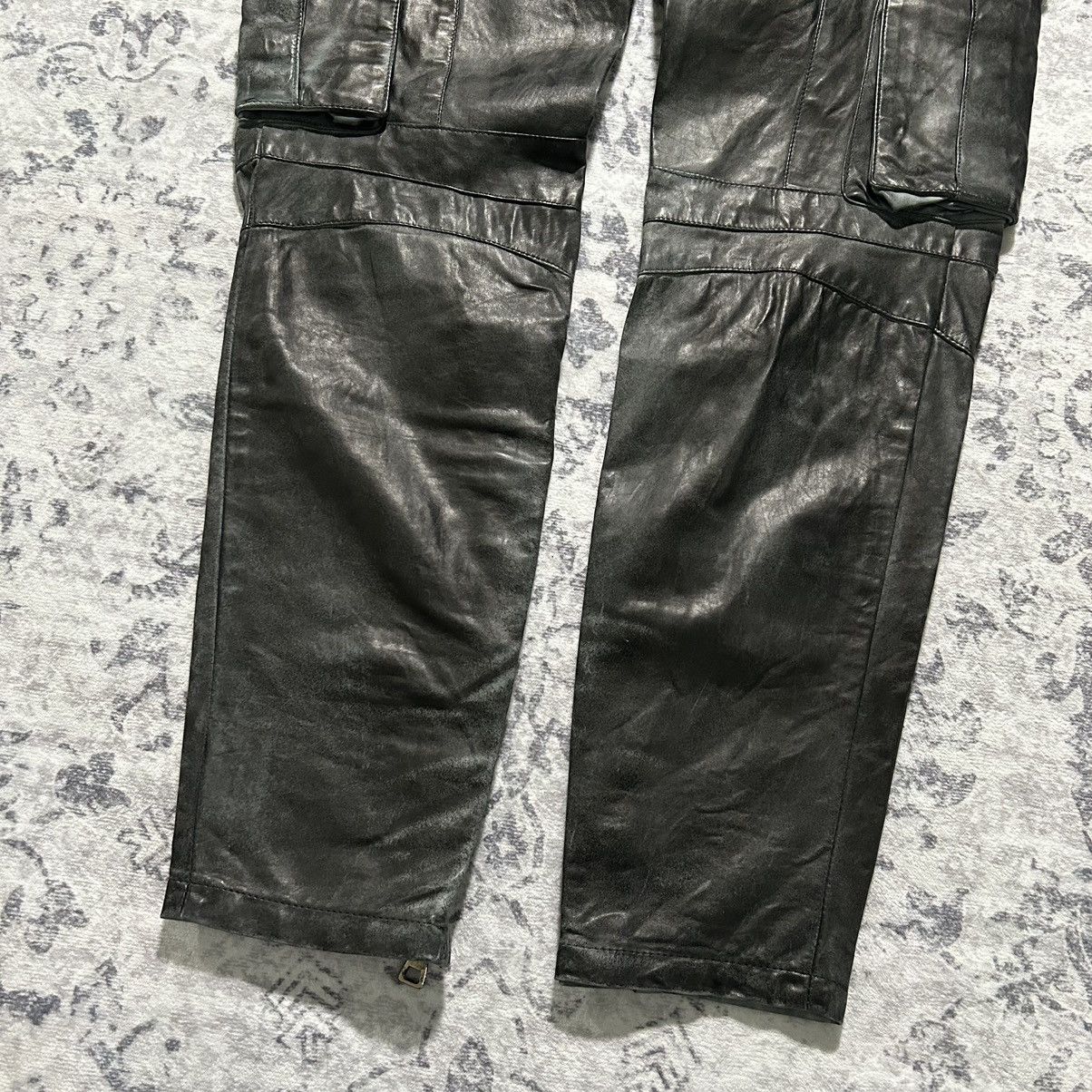 Balmain Balmain Decarnin Leather Cargo Biker Pants Size US 30 / EU 46 - 9 Thumbnail