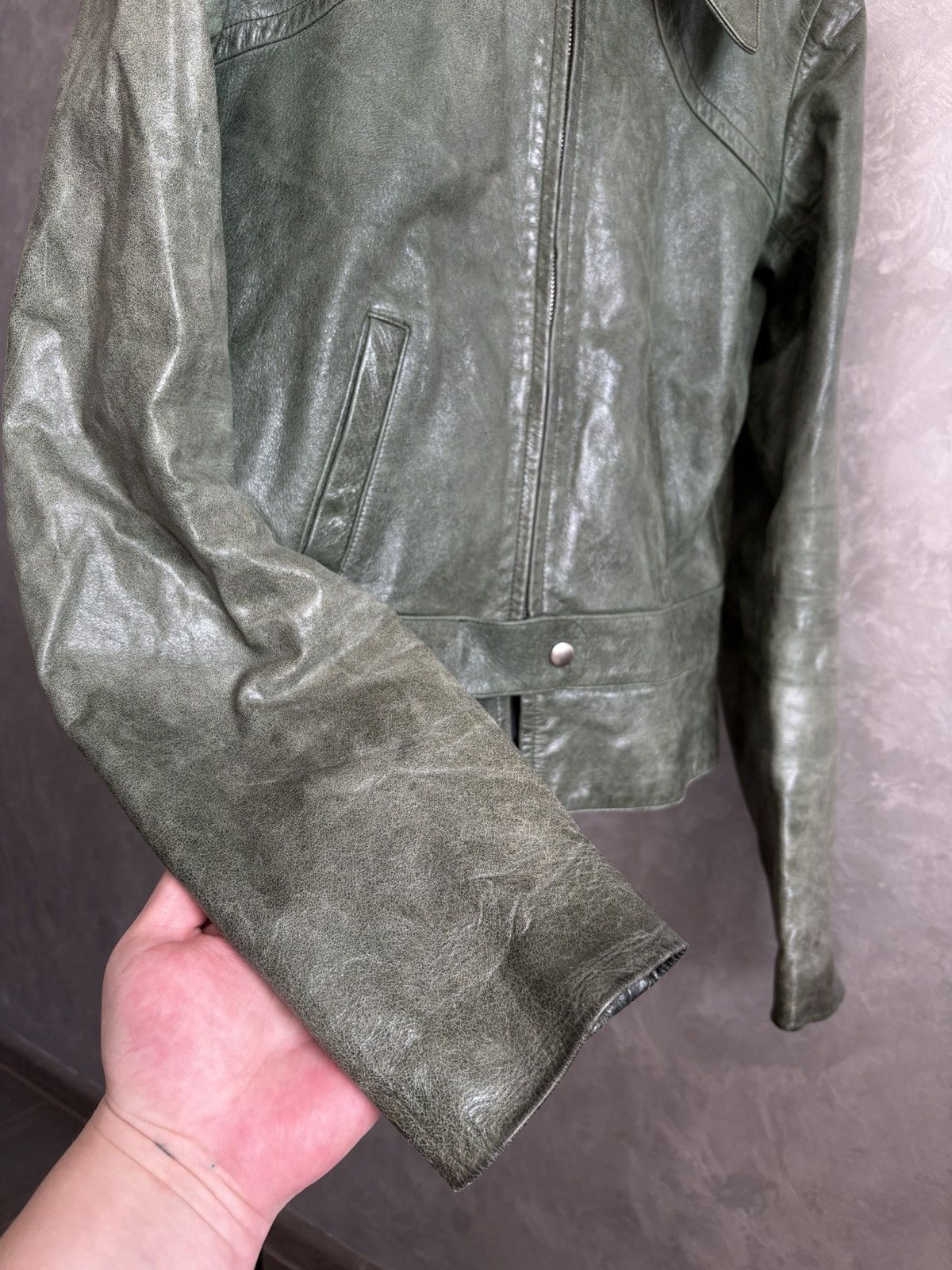 agnes b. Agnes B. Special Cattle Skin Leather Jacket Women's size S Size S / US 4 / IT 40 - 4 Thumbnail