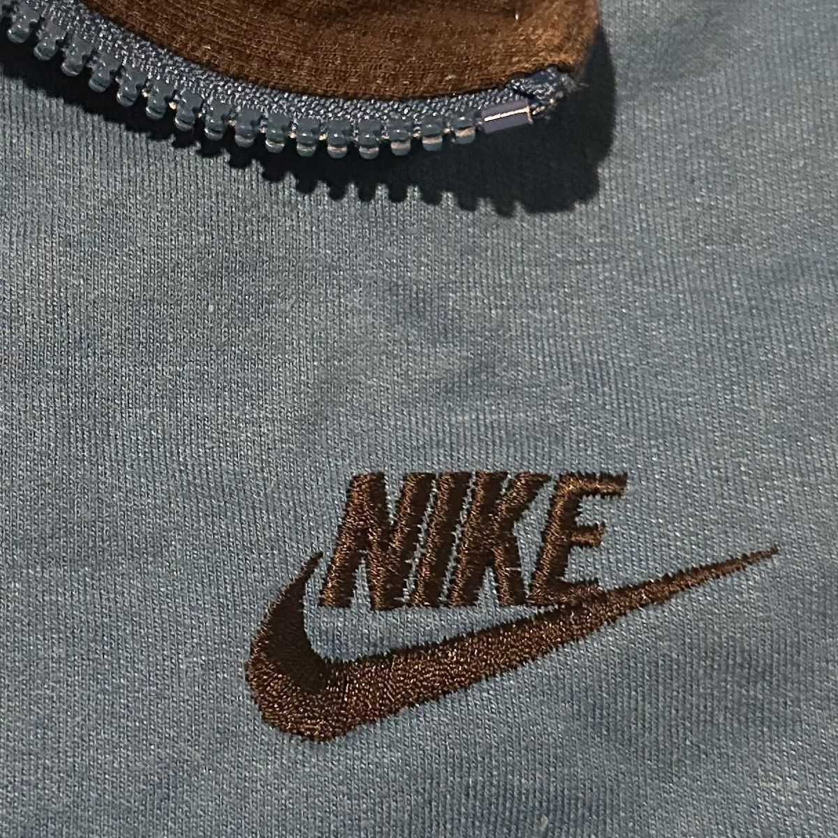 Nike × Vintage Vintage 90s Nike 1/4 Zip Pullover Sweatshirt Size US S / EU 44-46 / 1 - 4 Thumbnail