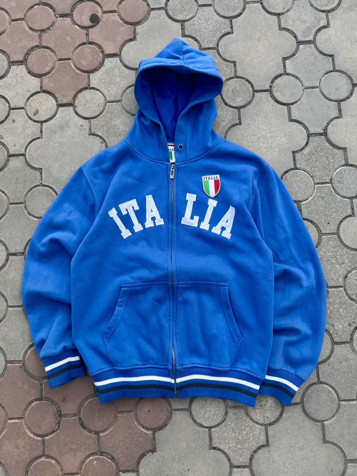 If Six Was Nine Vintage Italia Spell Out Y2K Zip Hoodie Size US M / EU 48-50 / 2 - 1 Thumbnail