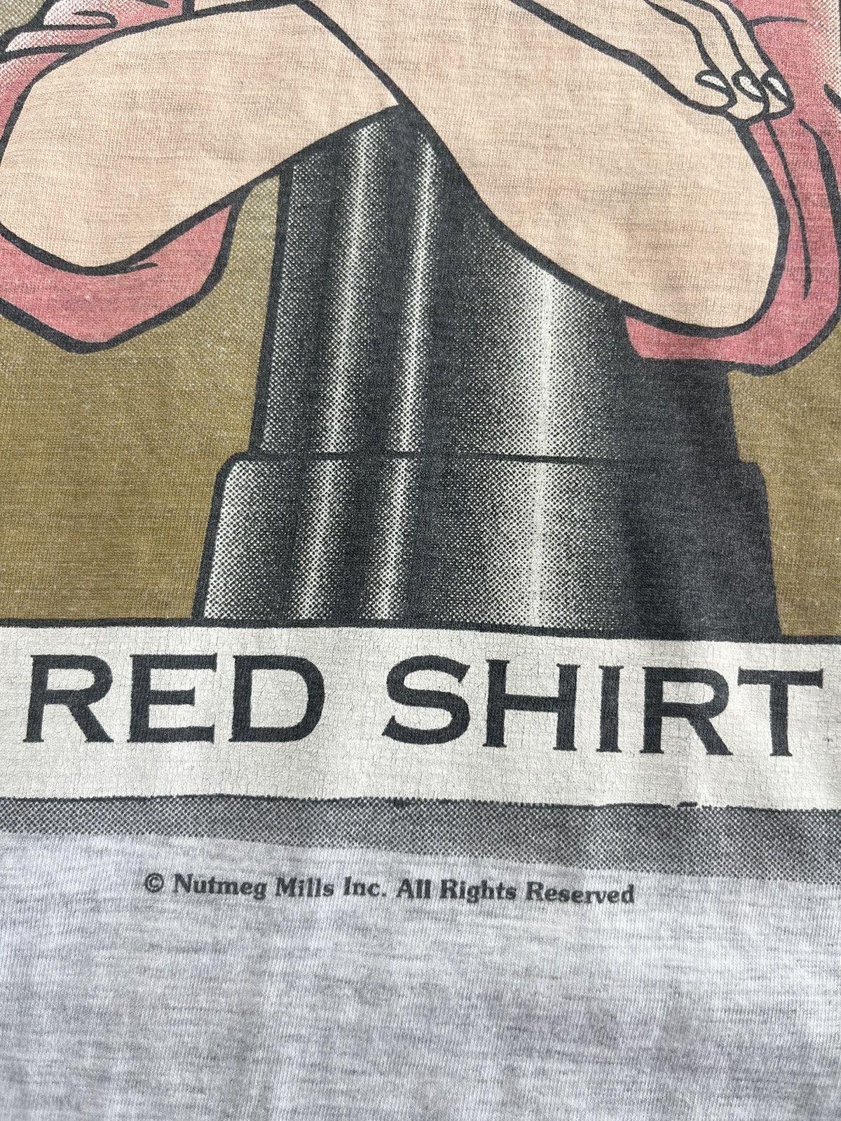 Nutmeg × Vintage Vintage ARSENAL Red Shirt Artwork by Nutmeg Mills 90’s Tee Size US M / EU 48-50 / 2 - 7 Thumbnail