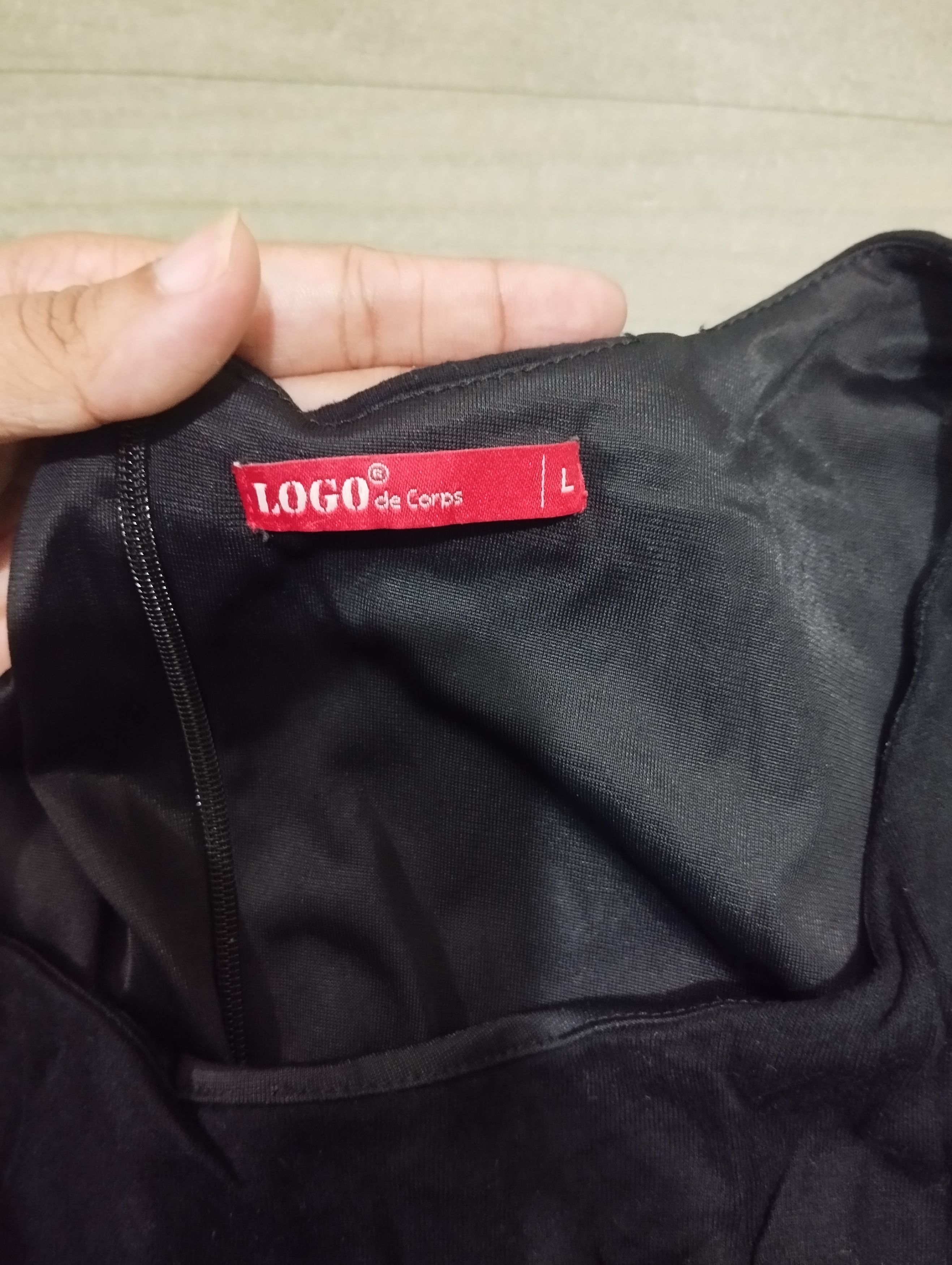 Other Logo midi dress black Size L / US 10 / IT 46 - 2 Thumbnail