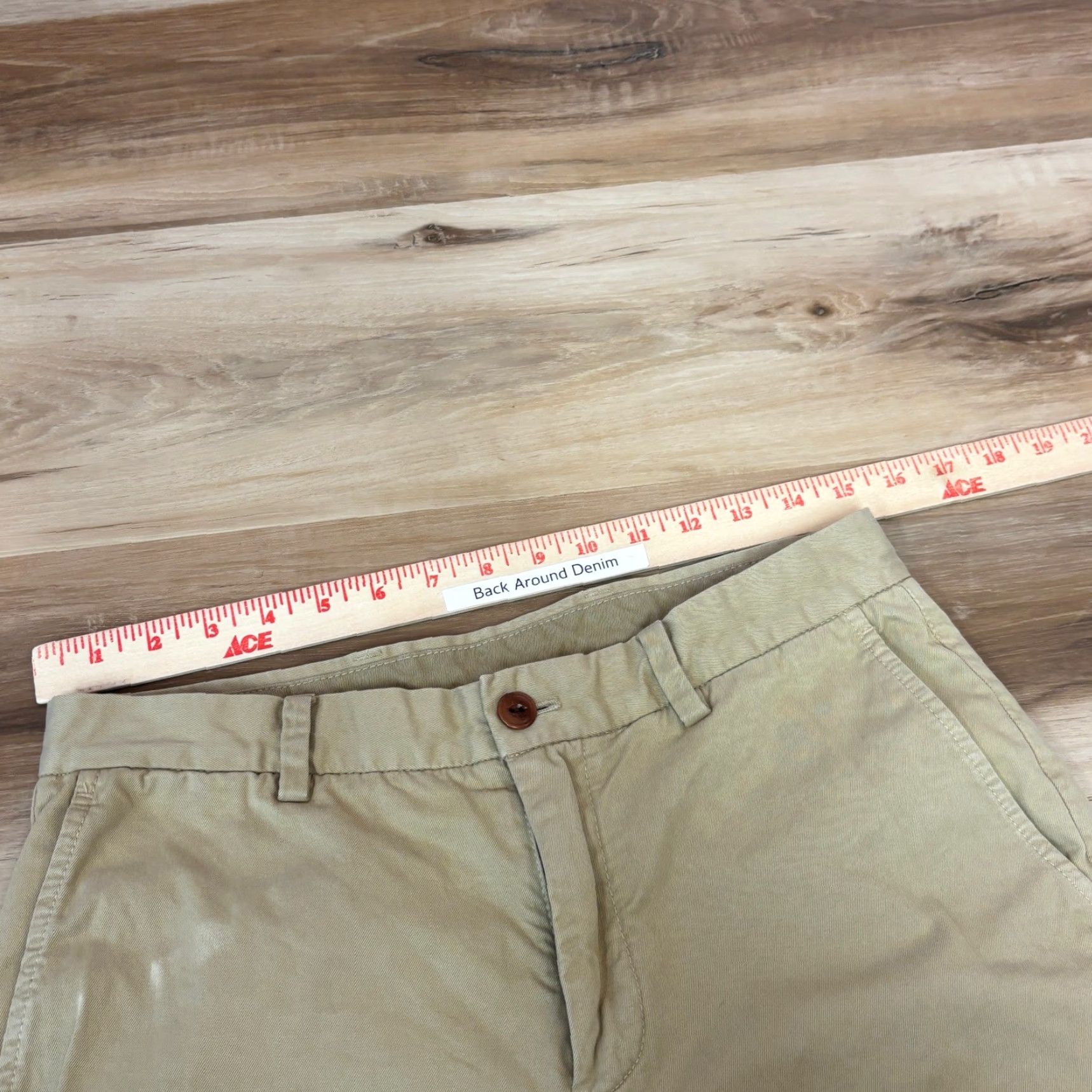 Brooks Brothers Brooks Brothers Khaki Chinos Pants Mens W31 L30 Cotton Blend Classic Fit Size US 31 - 6 Thumbnail