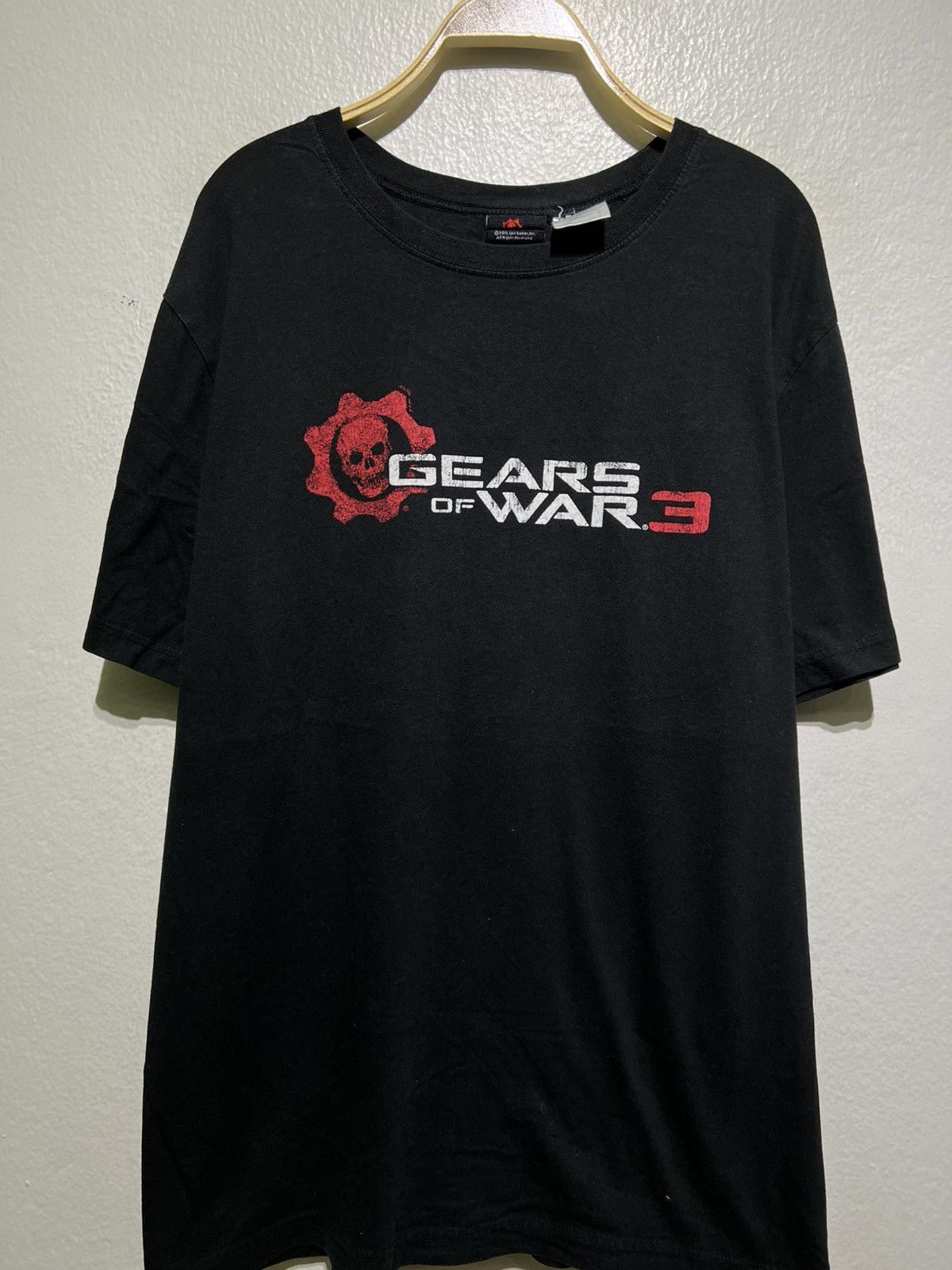 Vintage Vintage 90s Gears of War 3 Video Game Promo T-Shirt Skull Size US XL / EU 56 / 4 - 1 Thumbnail
